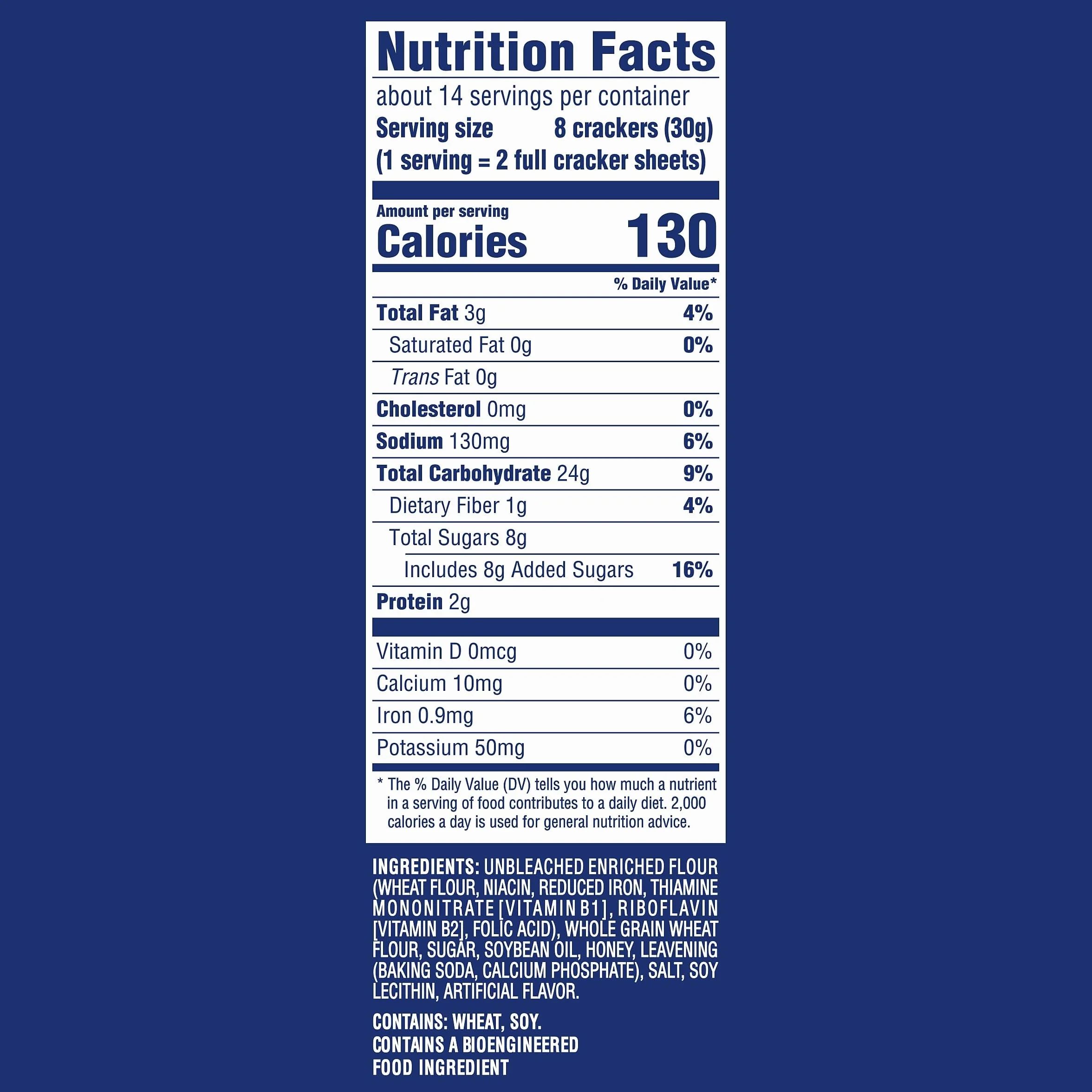 None Honey GrahaNone Crackers, 14.4 oz