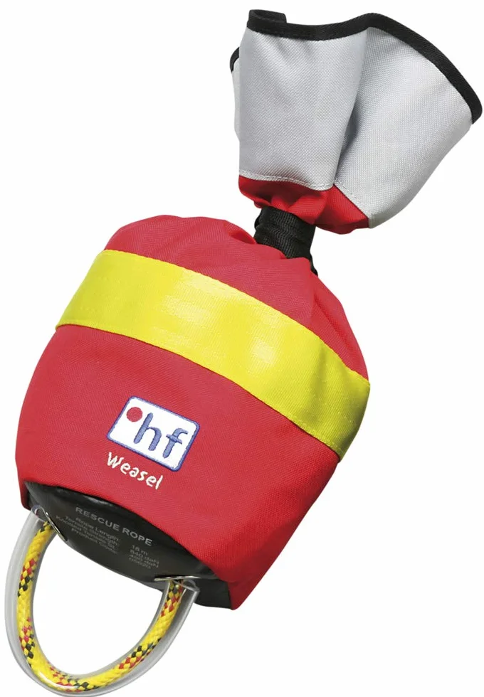 Cuerda Salvavidas HF Lanzamiento Saco Weasel 18 Metros Canoa Berg 2 Colores