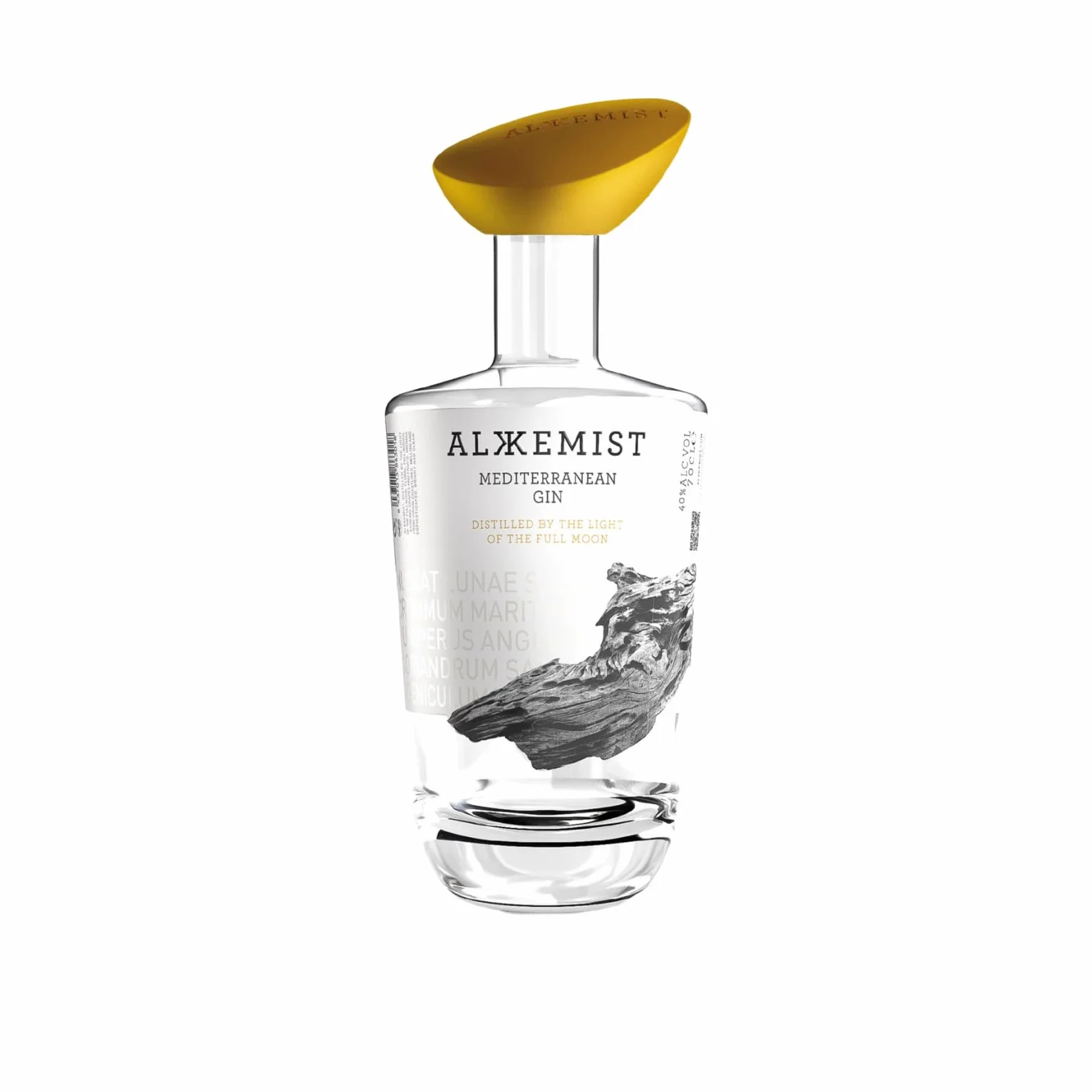 Alkkemist Gin - Ginebra Premium Mediterránea - Elaborada con uva moscatel - 40º 700 ML