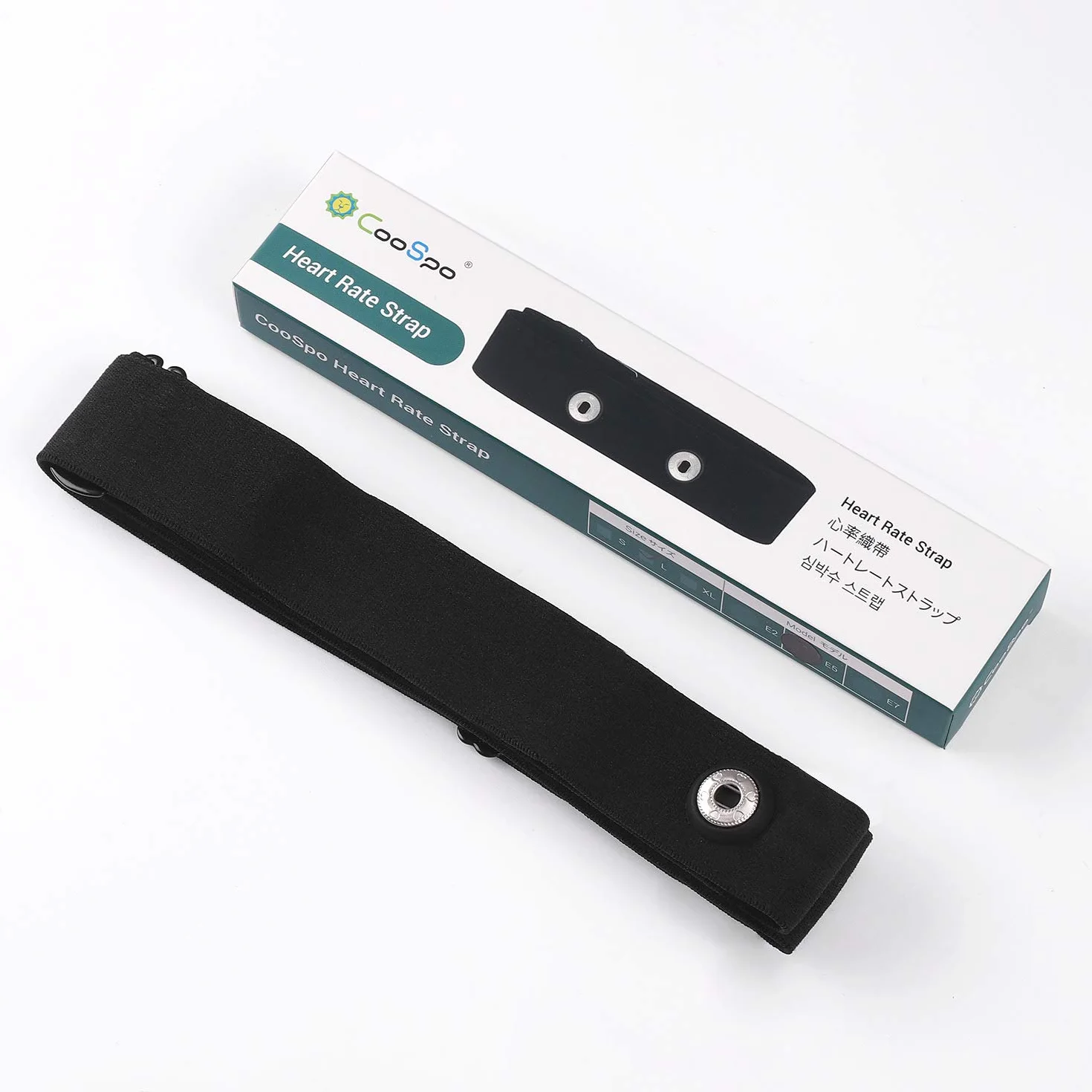 CooSpo Heart Rate Chest Strap Replacement Belt Adjustable Elastic Band 25"