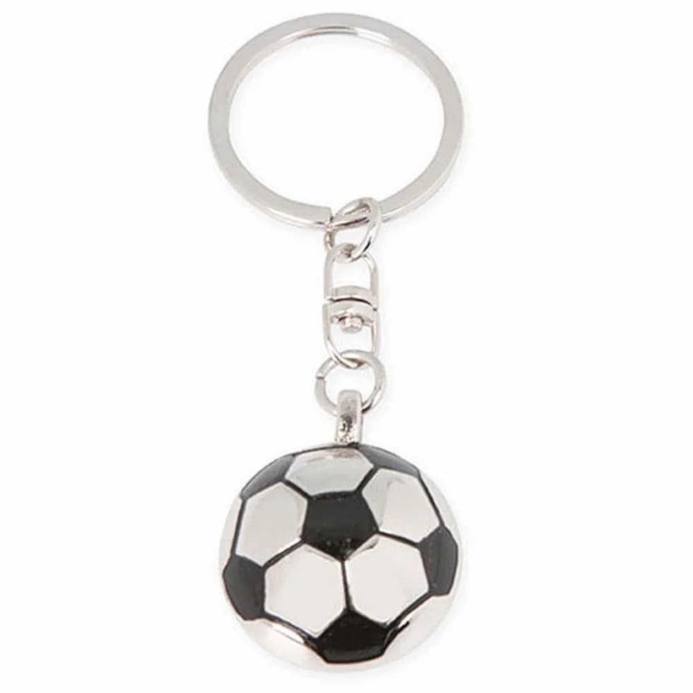Llavero Personalizado Pelota de Futbol Baloncesto Golf Tenis Grabado Permanente Metal Caja Negra