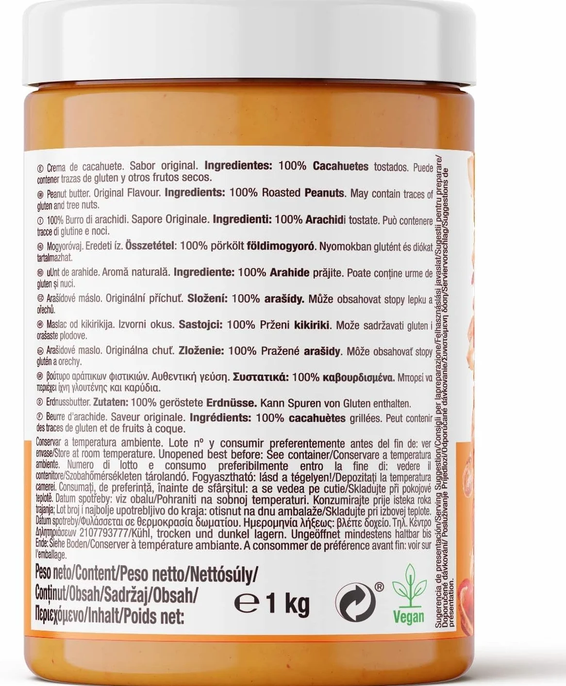 Weider Manteca de Cacahuete Vegana - 1000 g