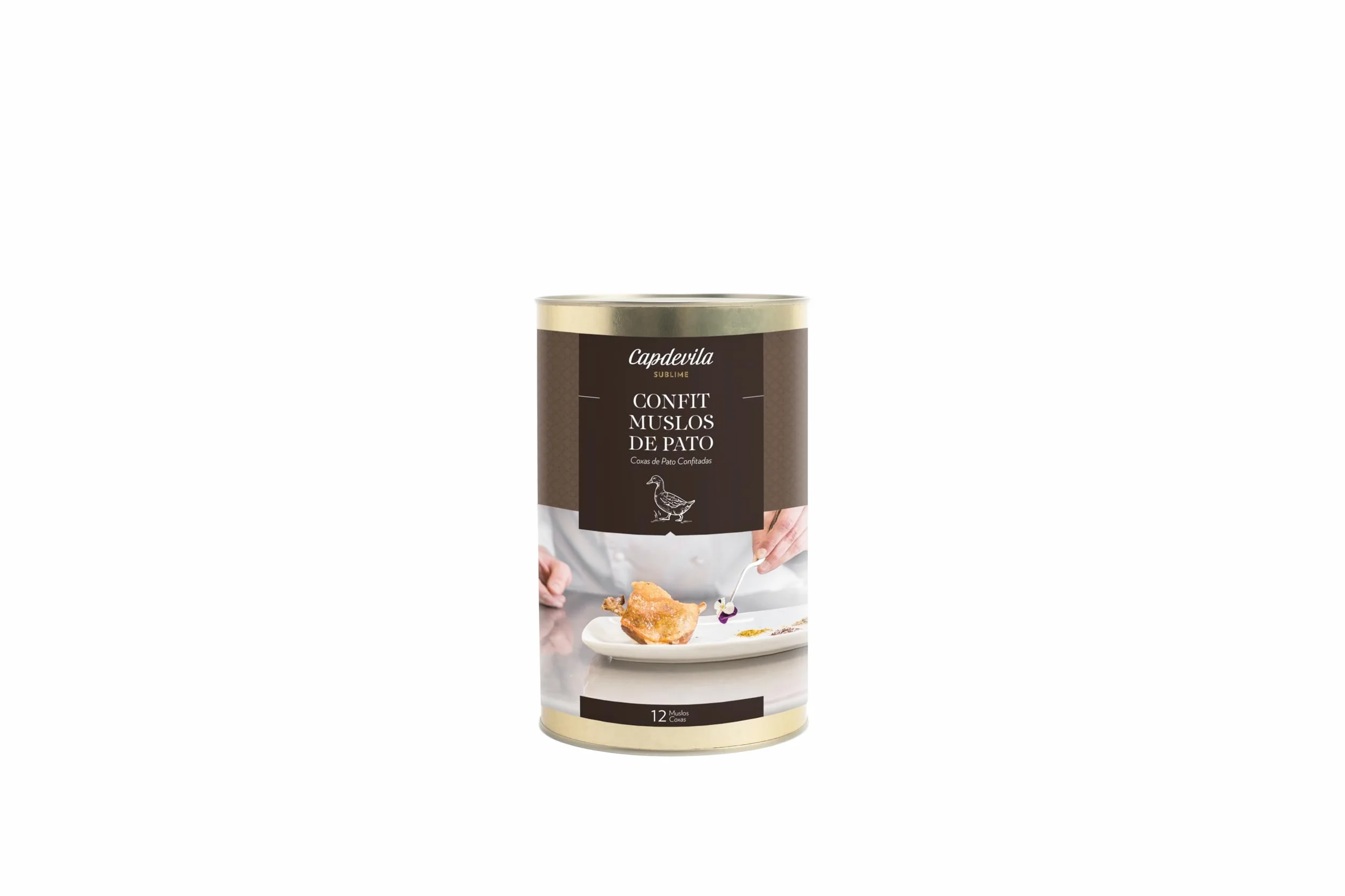 CAPDEVILA Confit de Pato Muslos Confitados 12 Unidades Calidad Gourmet