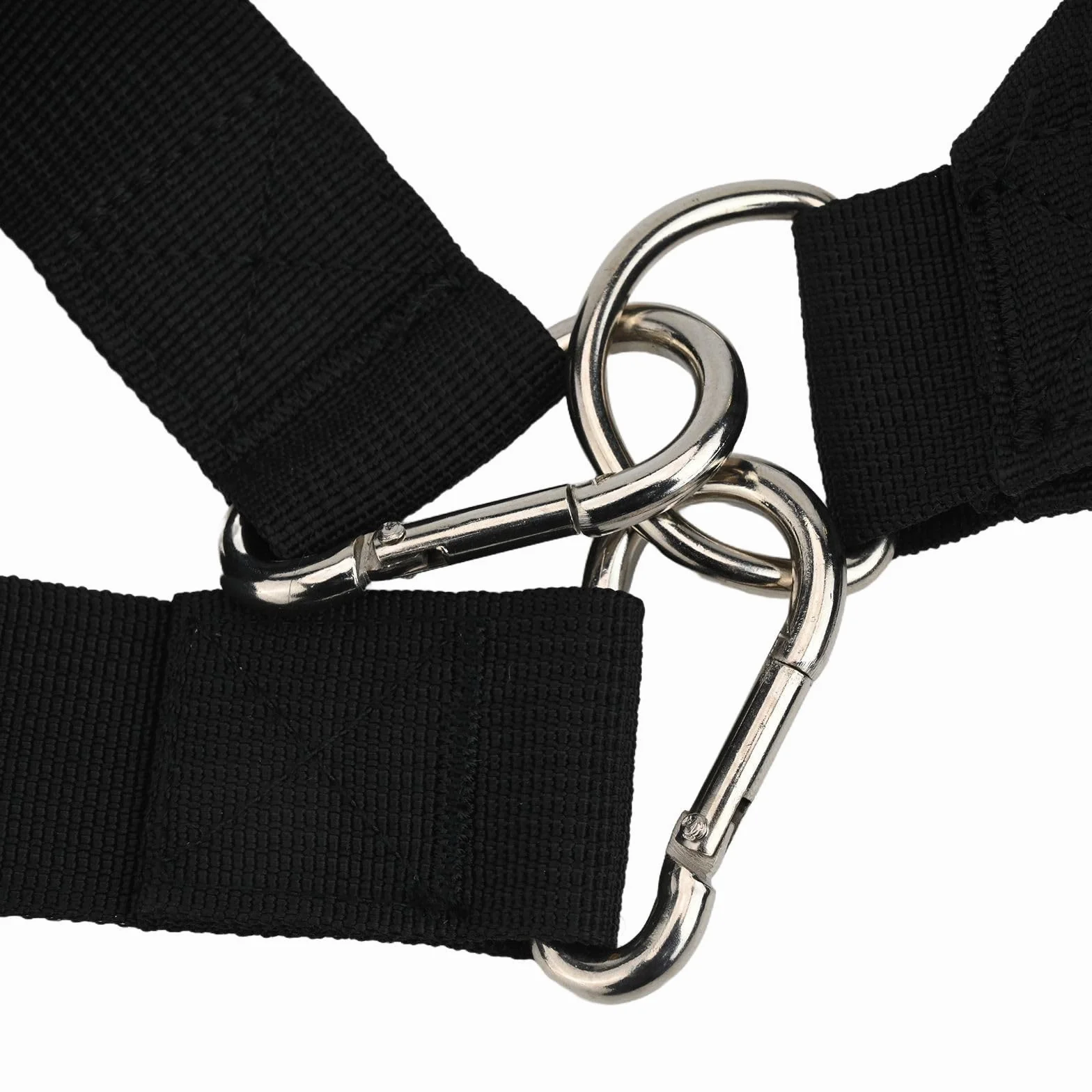 Arnés de trineo para entrenamiento de resistencia, correas de nailon ajustables, hombreras ampliadas, 200 libras