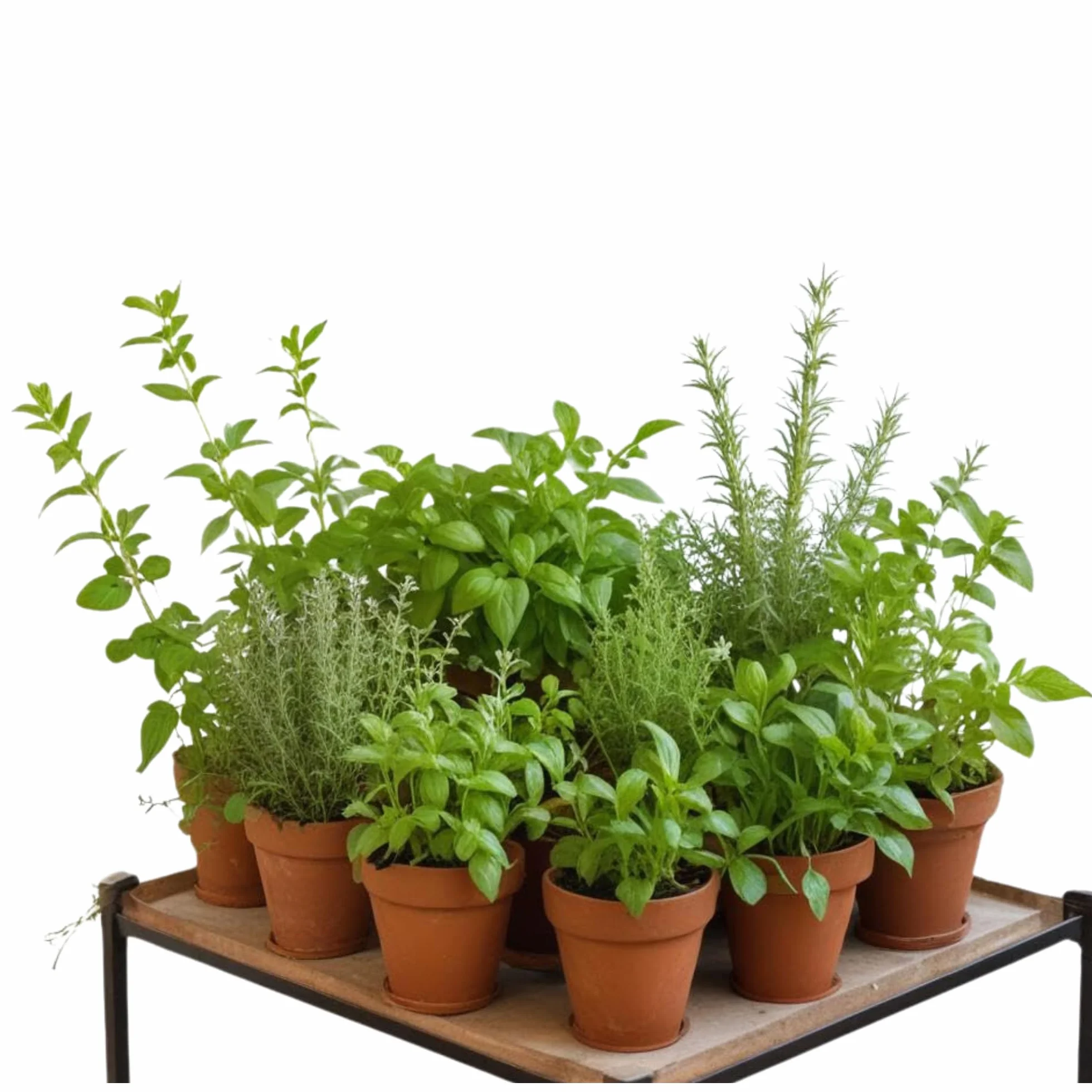 Pack 15 Plantas Aromáticas Naturales en Maceta Set Completo Hierbas Frescas Cocina Huerto Urbano Altura 15-20 cm Maceta M11