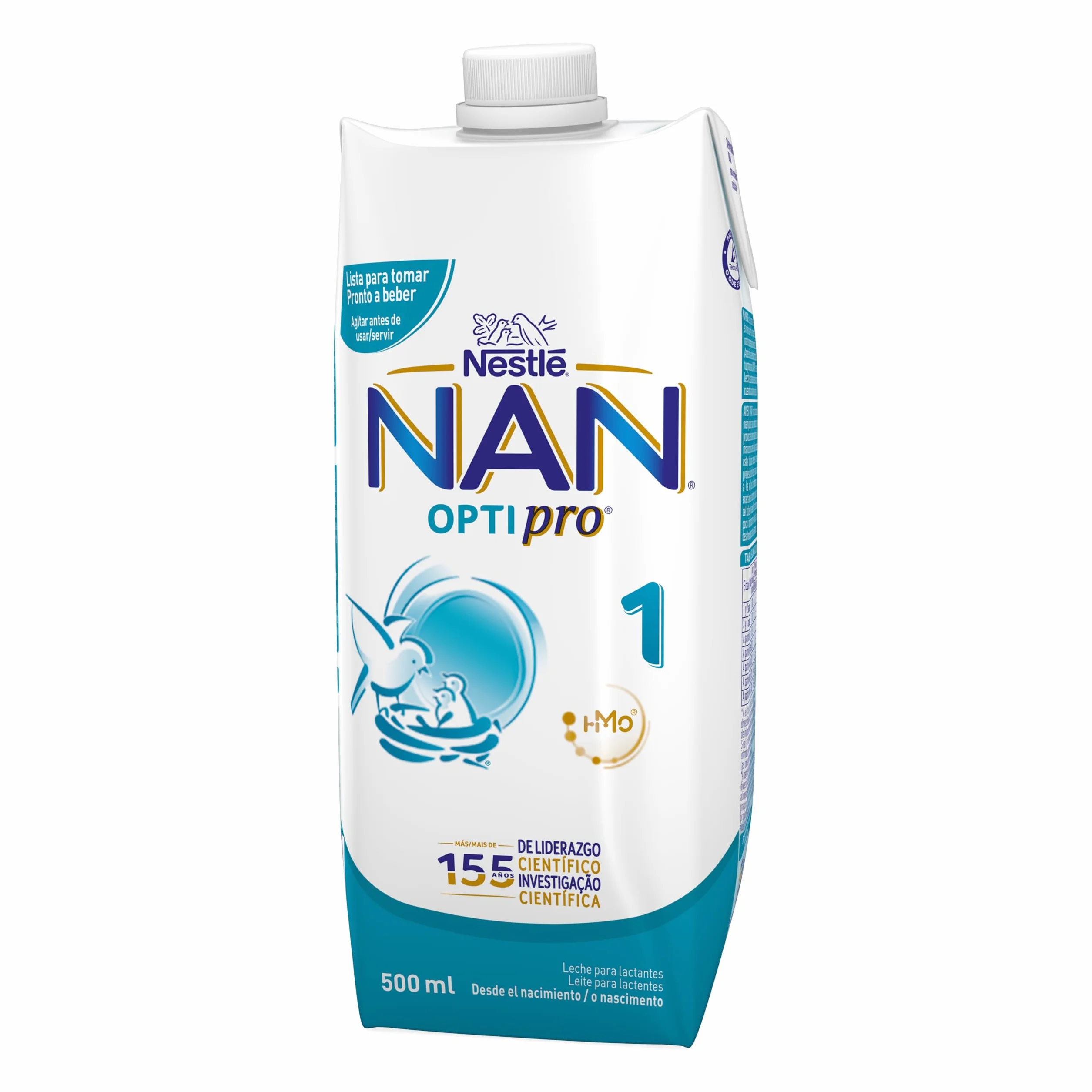 Nestlé NAN OPTIPRO 1 Líquida, Leche para lactantes, 12x500ml