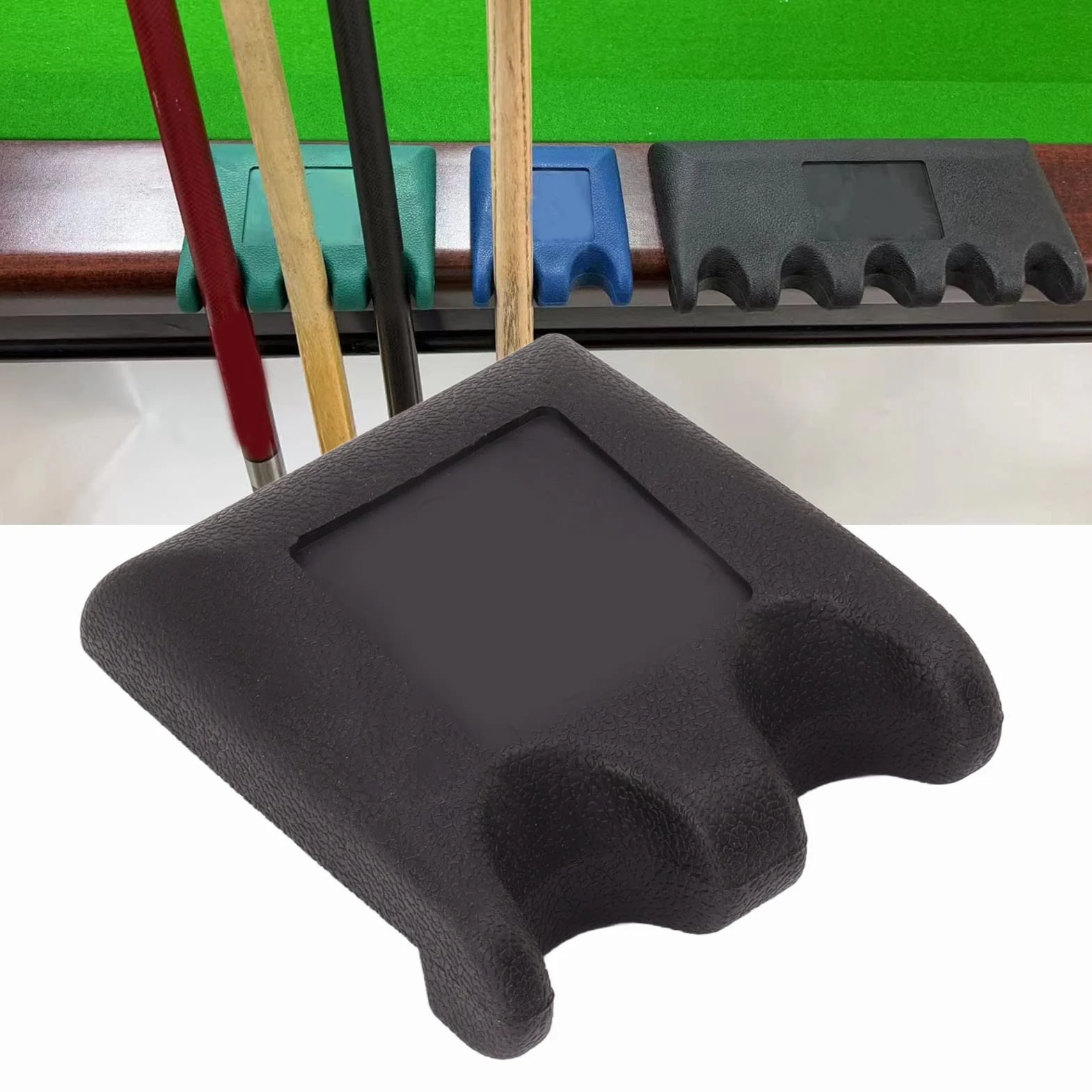 Soporte para Tacos de Billar, 2 Soportes Antideslizantes, Plástico Resistente, Portátil