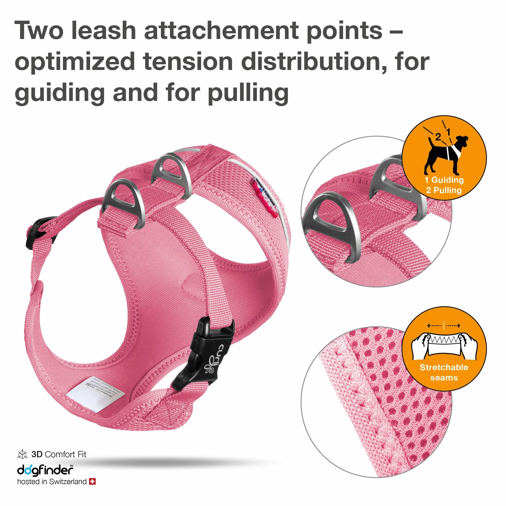 Basic Harness Air-Mesh Pink M