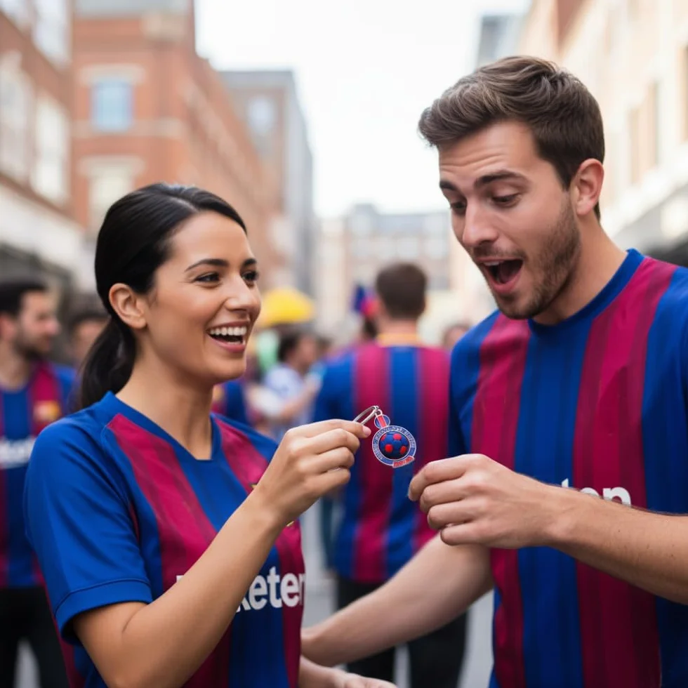 Llavero Barcelona Futbol para hombre regalos originales balon llaves coche