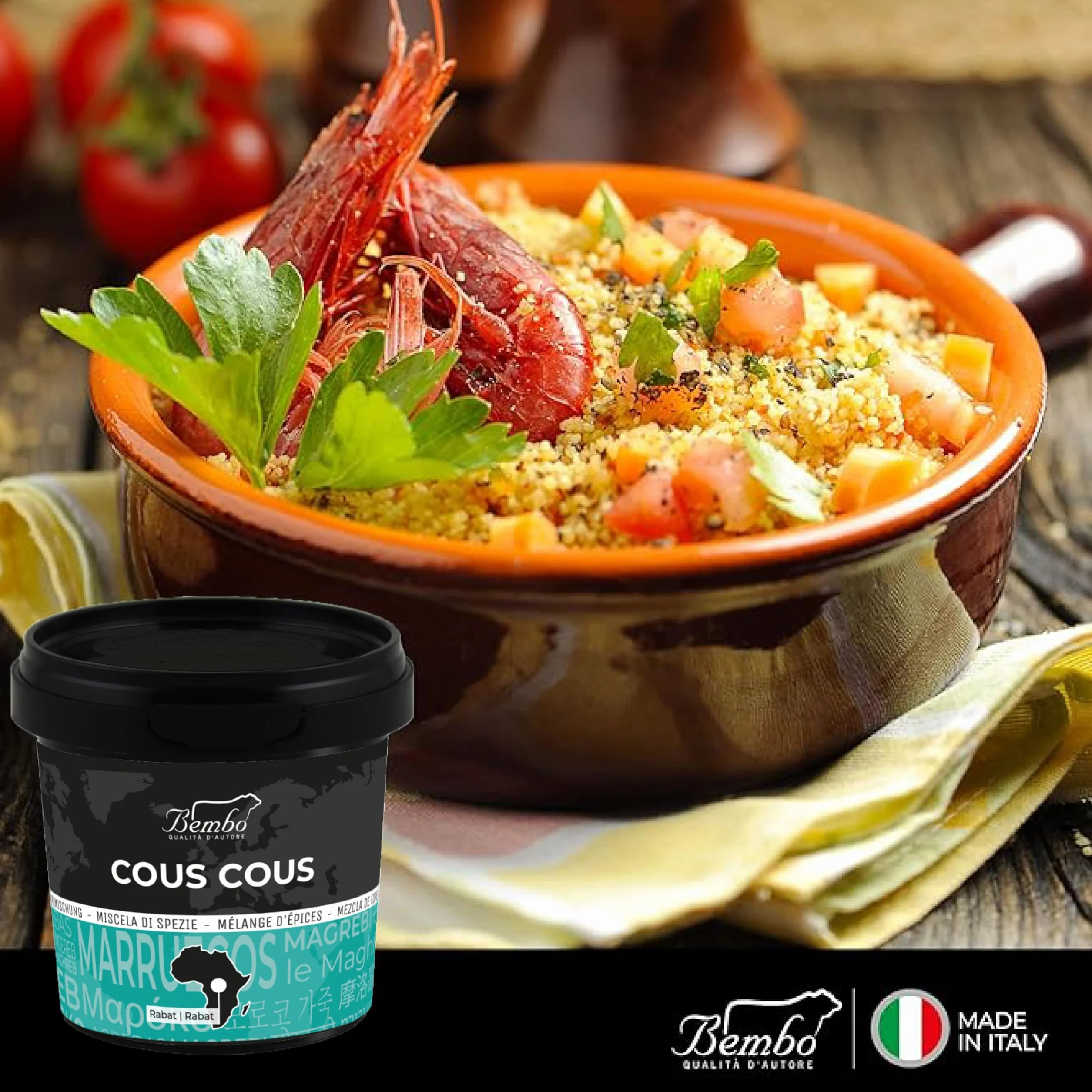 Mezcla de Especias para Cous Cous 60 g – Tradicional del Magreb – Ideal para Cous Cous, Cordero y Pescado
