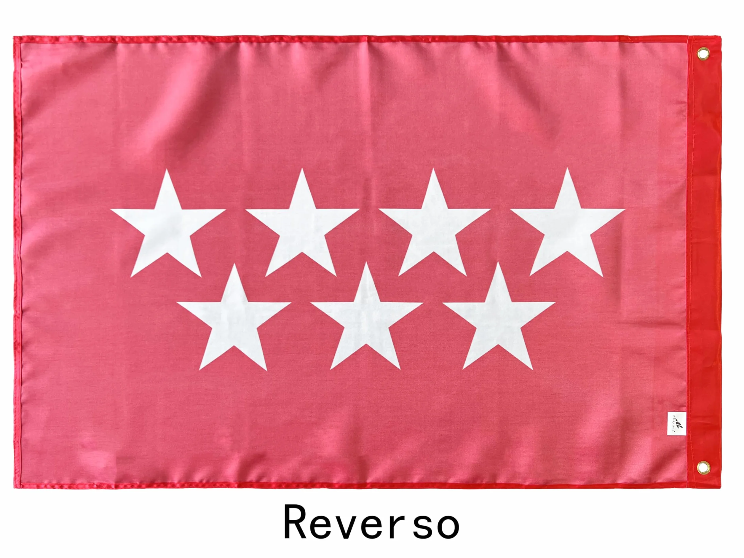 Bandera Comunidad Madrid 60 x 90 cm Satén 2 Ojales