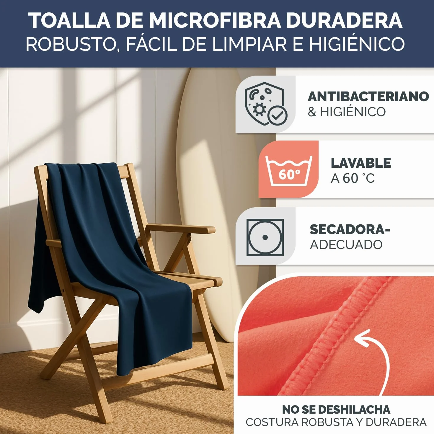 Blumtal Toallas de Microfibra 80x40 cm Secado Rápido Gimnasio Rojo