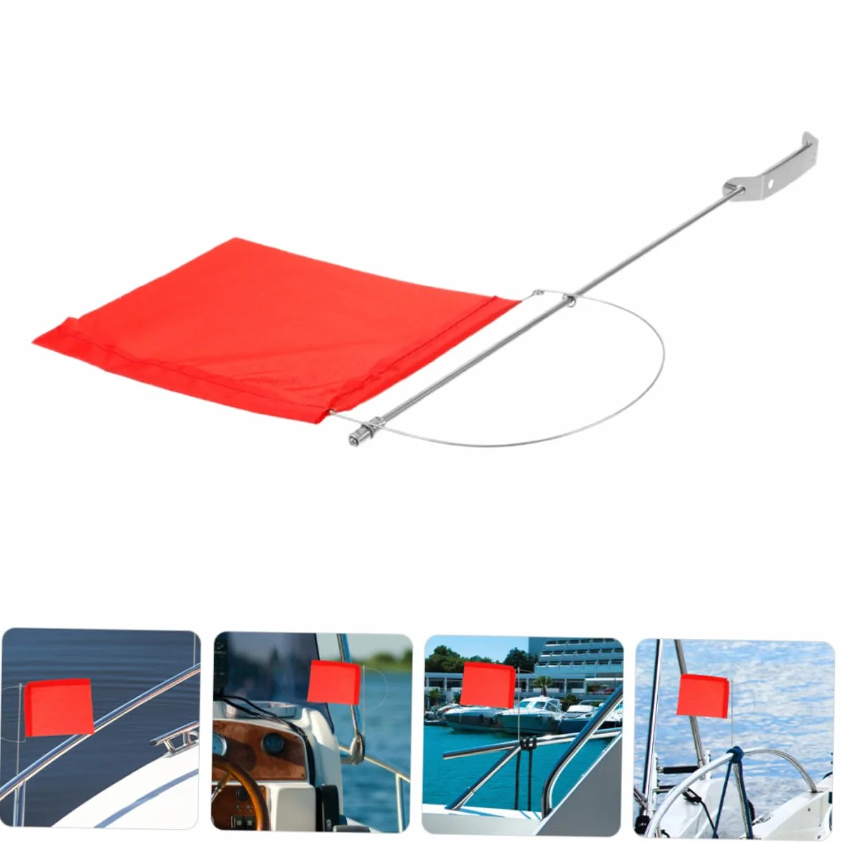 BESPORTBLE Bandera de Dirección del Viento Acero Inoxidable para Barco Yate Decoración Exterior Marina