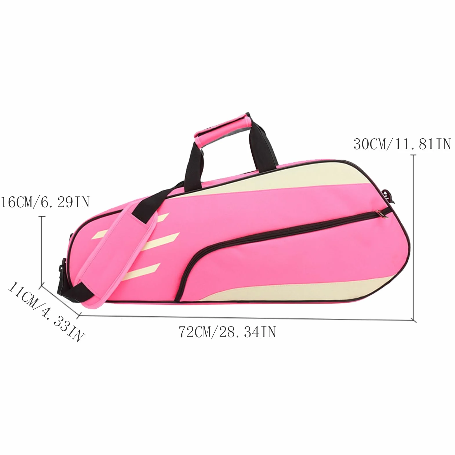 Bolsa de Almacenamiento de Bádminton para Raquetas, Tenis y Racquetball, Protectora de Hombro, Duradera
