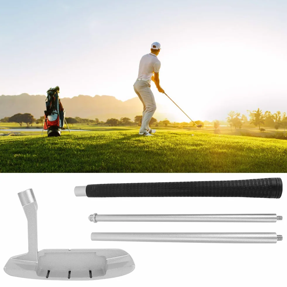 Putter Plegable de Cuatro Secciones 89 cm para Golfistas Diestros o Zurdos Accesorio de Entrenamiento