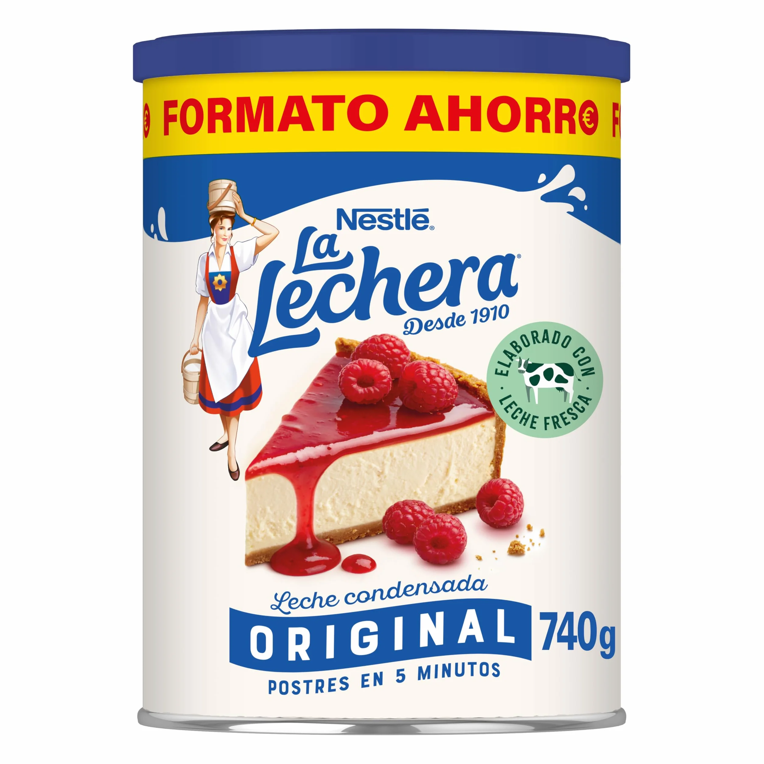 Nestlé La Lechera Leche Condensada Original Entera Abre Fácil 740 g Paquete 12