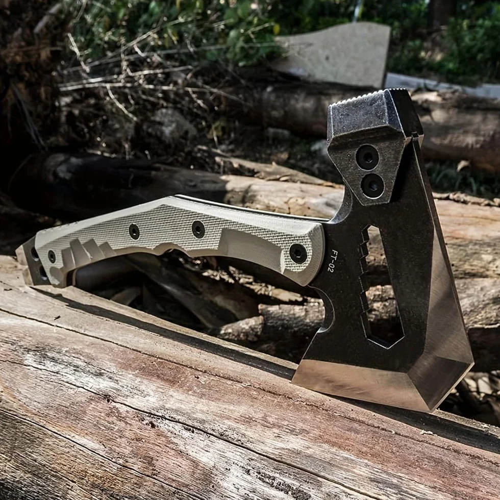 HX Outdoors Hacha Táctica de Ingeniero Multifuncional a Prueba de Explosiones para Camping y Rescate