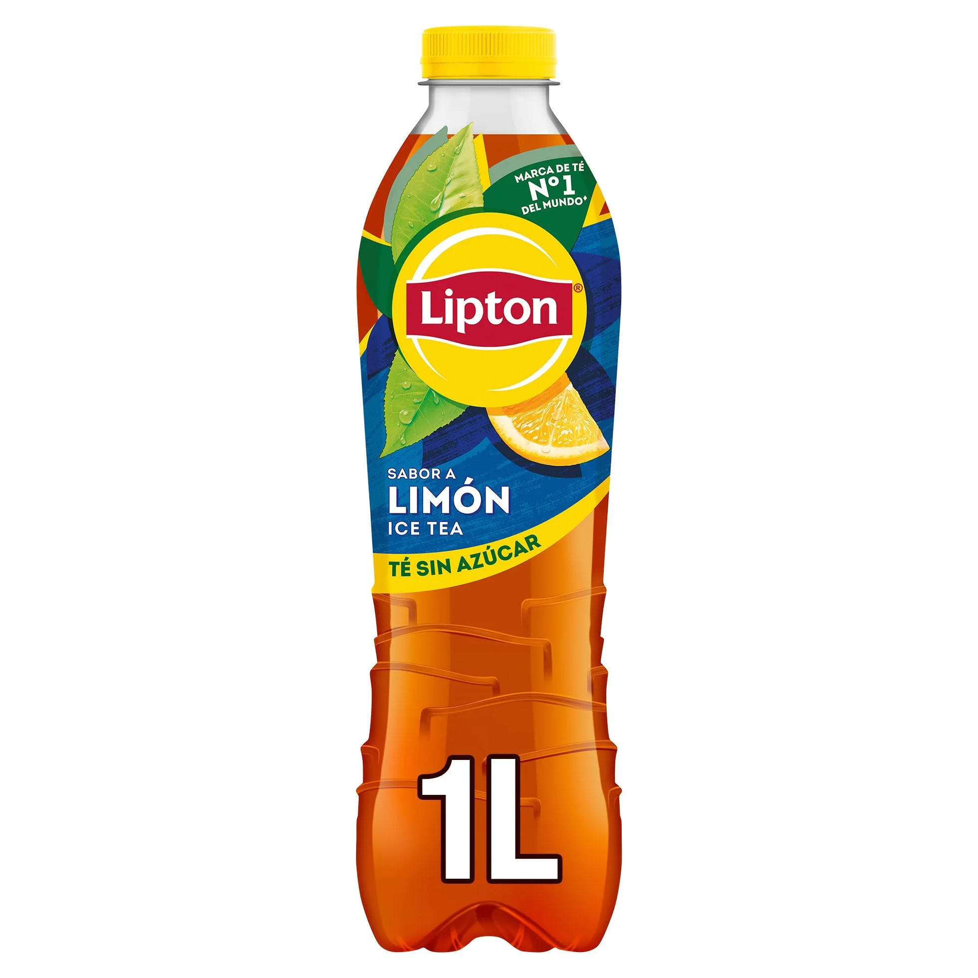 Lipton Té helado con sabor a limón, cero azúcar y bajo en calorías, botella de 1 litro