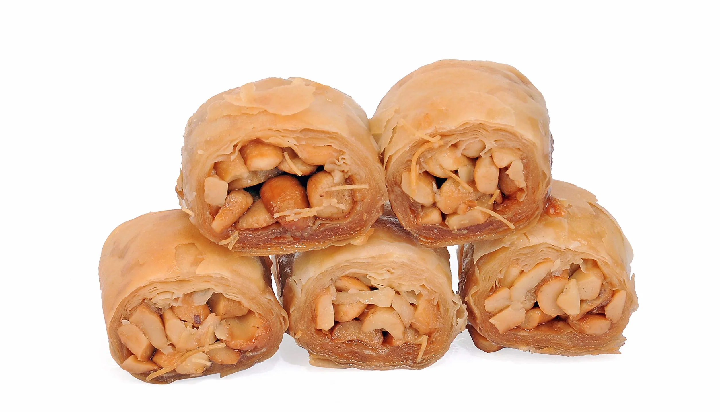 Mughe Gourmet - Caja de regalo elegante de surtido de postres de baklava - 500g/1.1lbs - Baklavas pistacho, anacardo, avellana en tamaño bocado - Dulces de baklawa perfectos para cumpleaños, Navidad