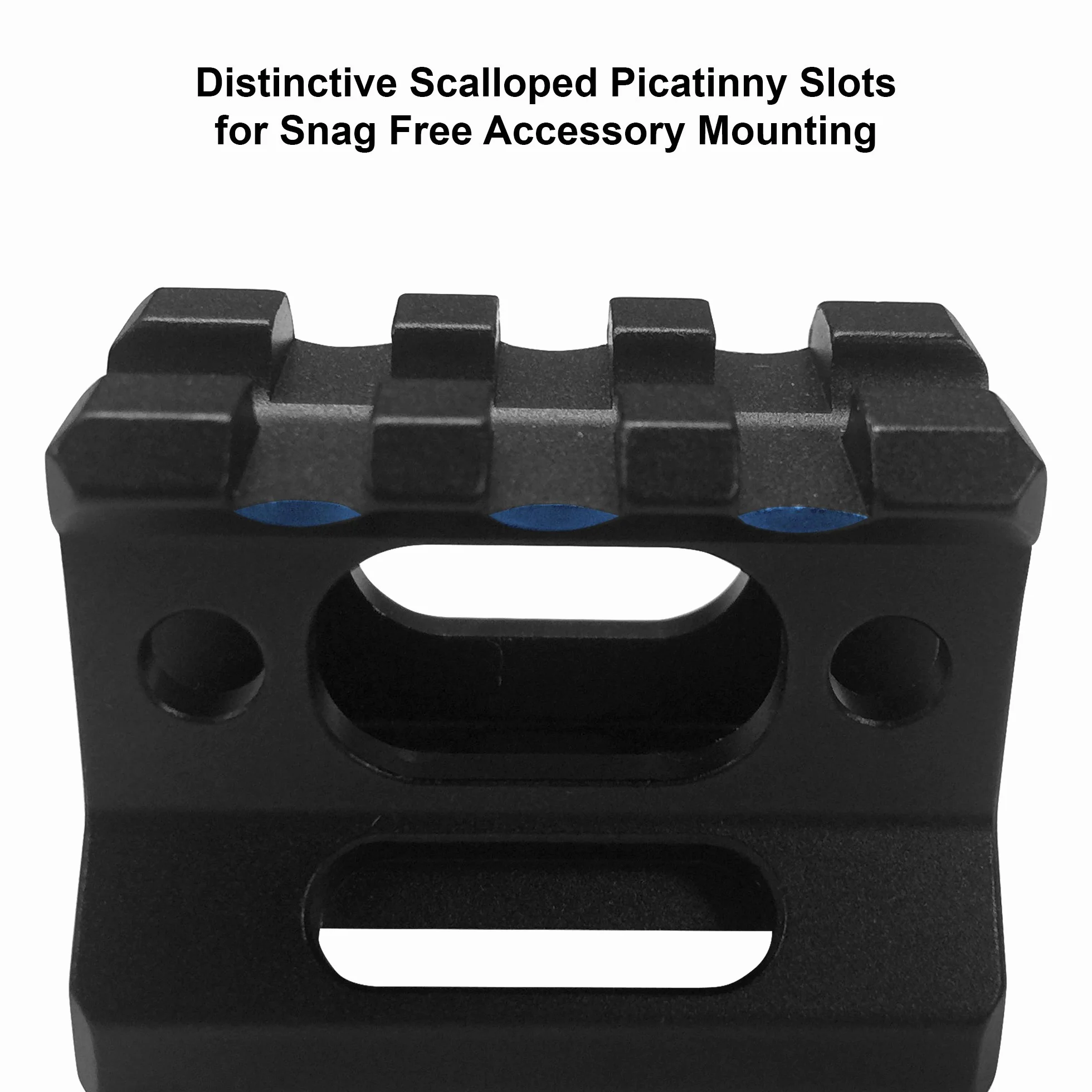 UTG Adultos Super Slim Picatinny Riser Mount 1 High, 3 entradas, Negro