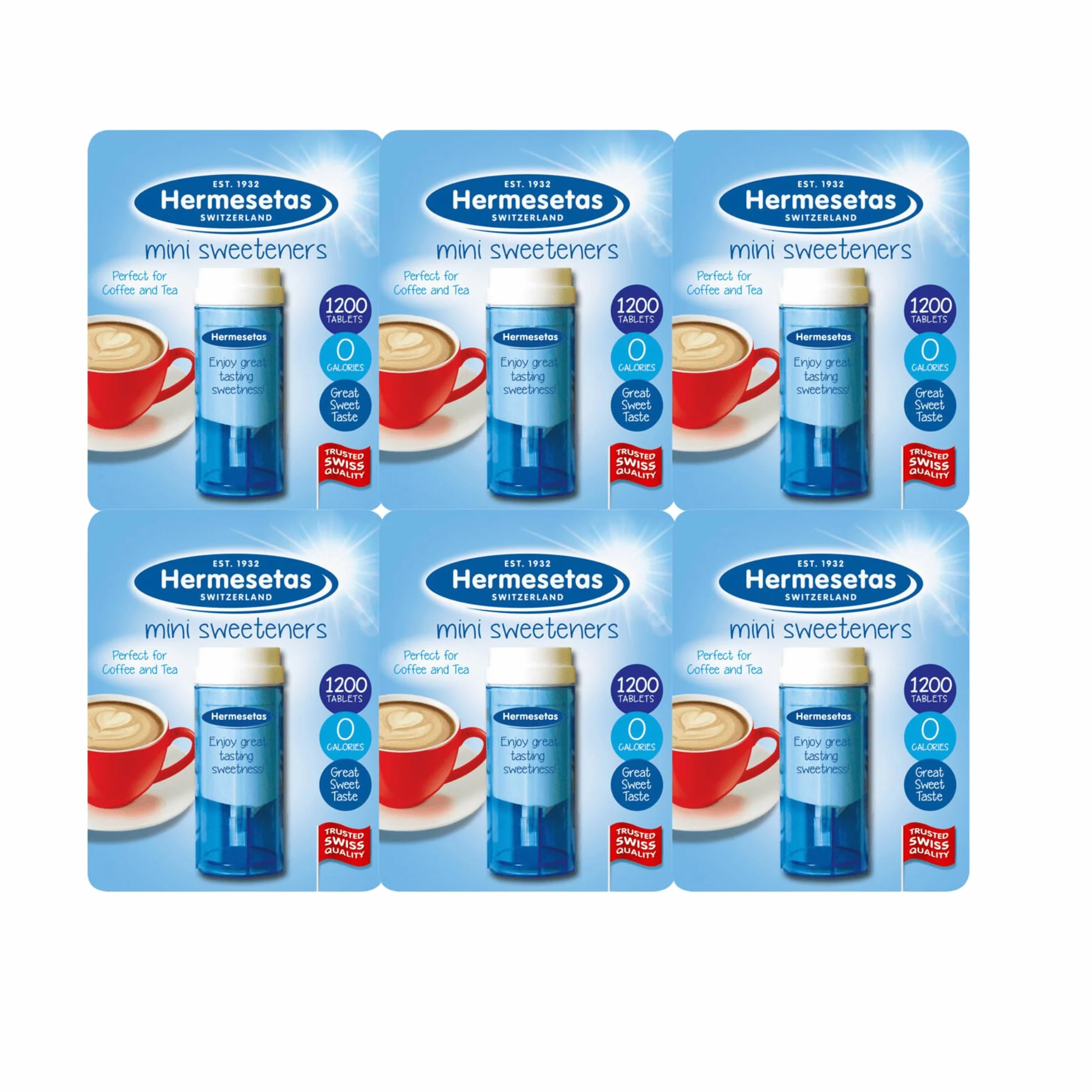 Hermesetas Mini Sweeteners 1200 x 6 Packs by Hermesetas