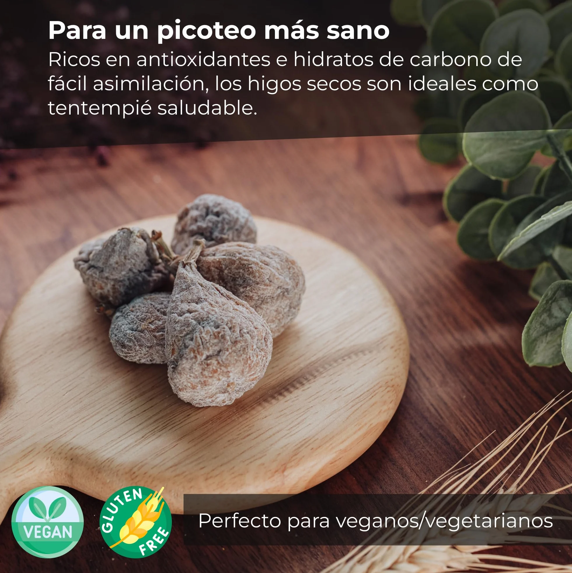 Higos Secos Españoles | 1 Kg de Higos Deshidratados | Sin Azúcar Añadida | Crudos y Enteros | Alto en Fibra y Minerales | IDEAL como SNACK | Dorimed