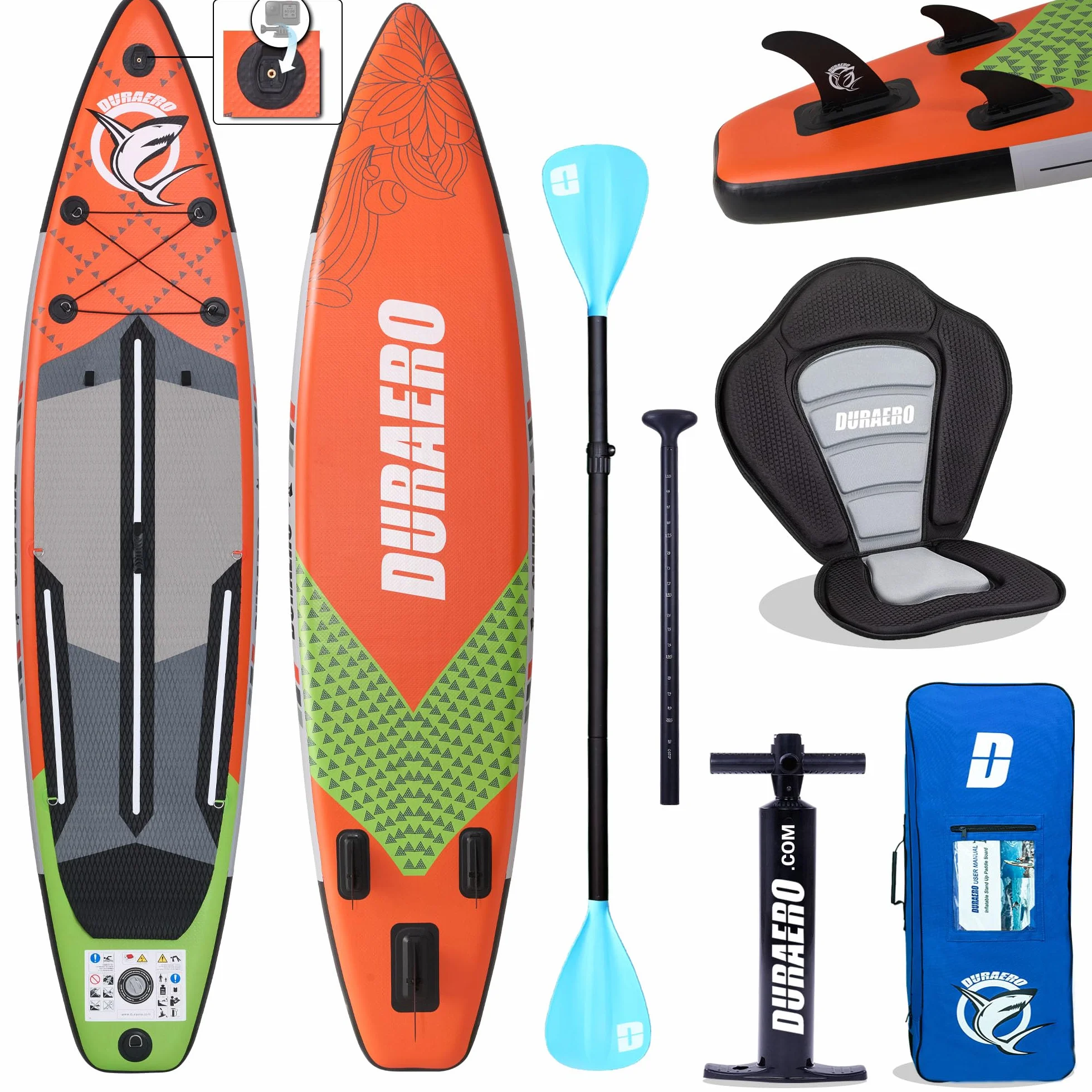 Tabla Paddle Surf Hinchable 330x76x15cm 150kg Premium con Asiento Kayak