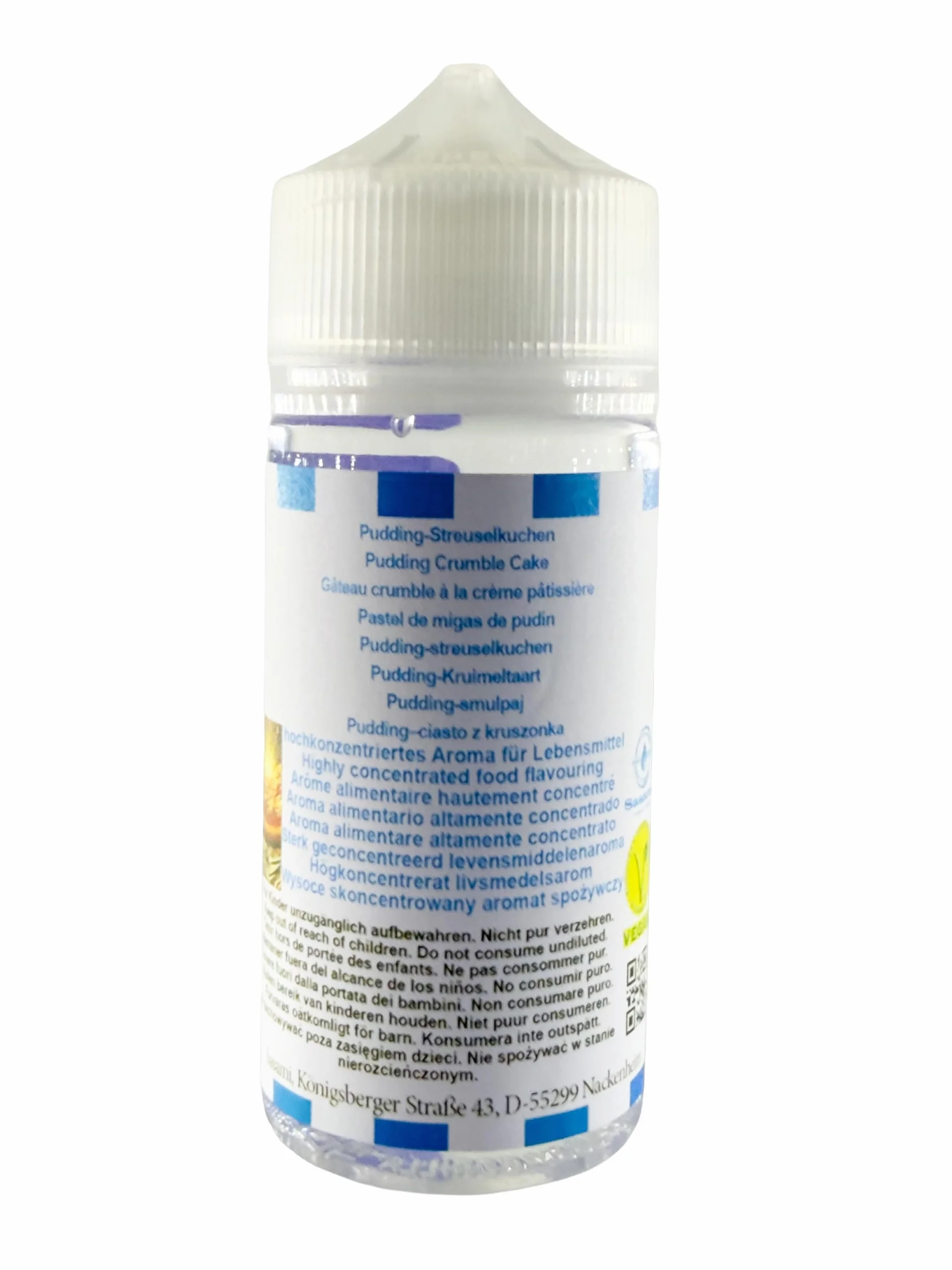 Pastel de migas de pudín aroma concentrado - Vegano - Sasami - 10ml