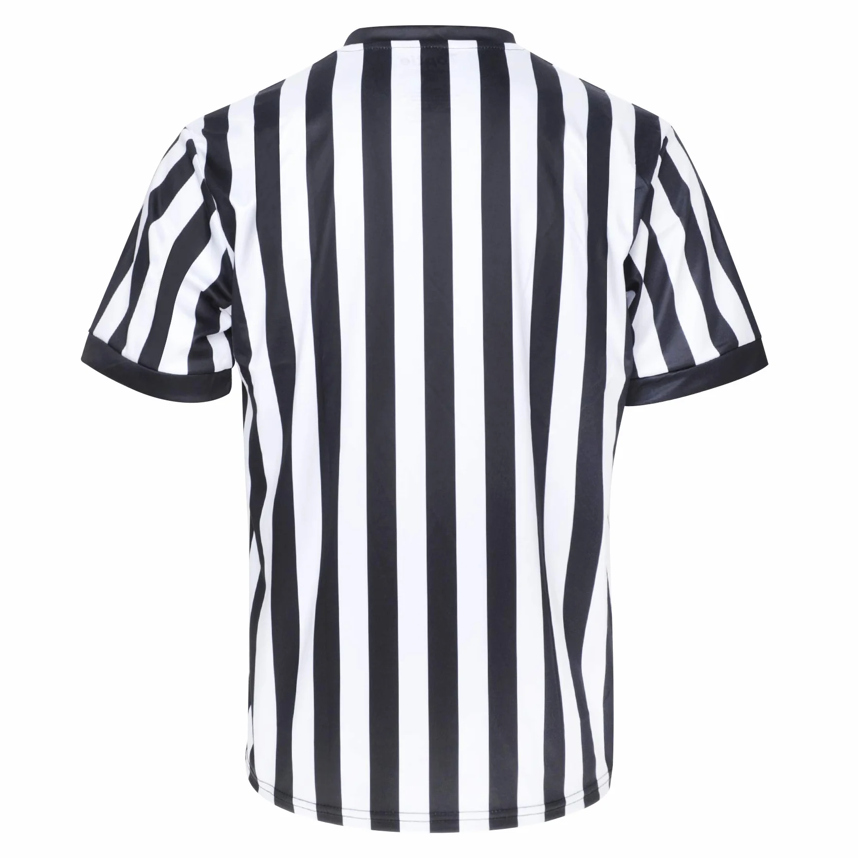 TopTie Camiseta de Árbitro Hombre Cuello de Pico Rayas Clásicas Blanco y Negro