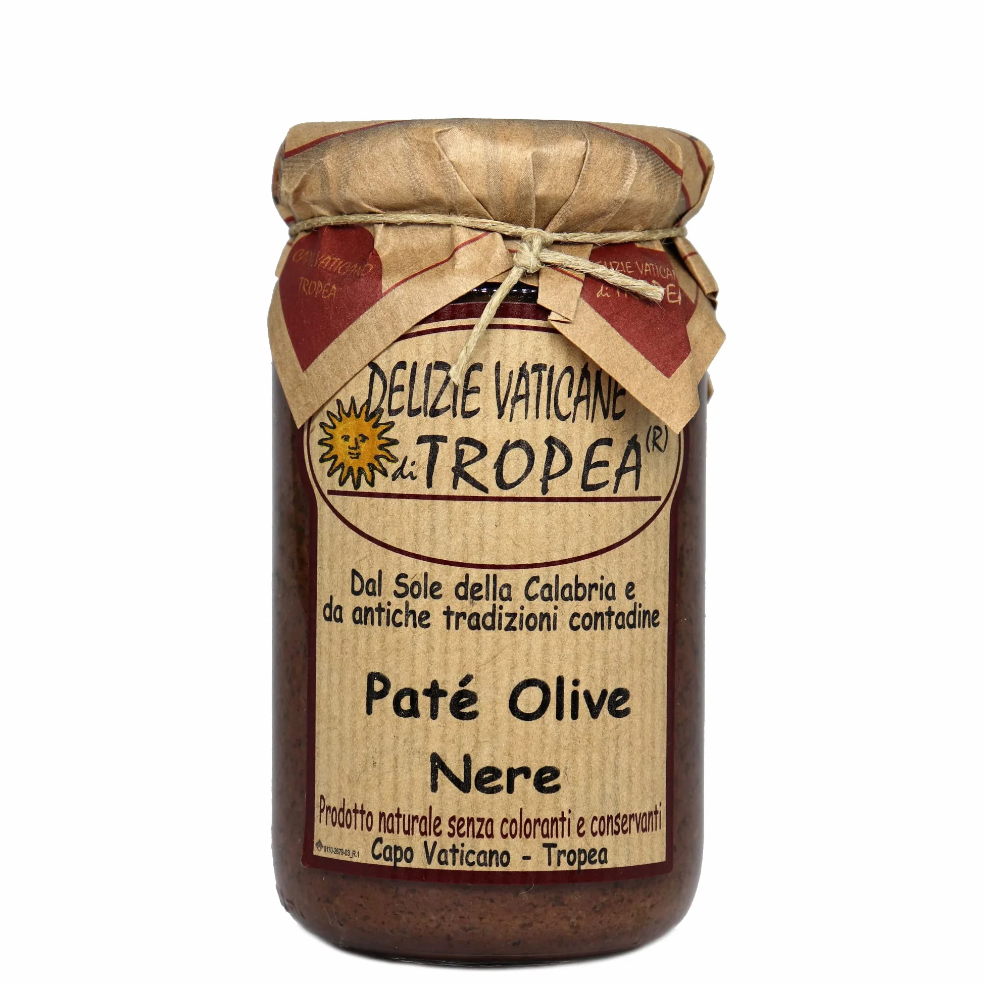 Paté de Aceitunas Negras 180g | Delicia Calabresa – Perfecto para Bruschetta, Pasta y Queso | Auténtica Salsa Gourmet Italiana por Delizie Vaticane di Tropea