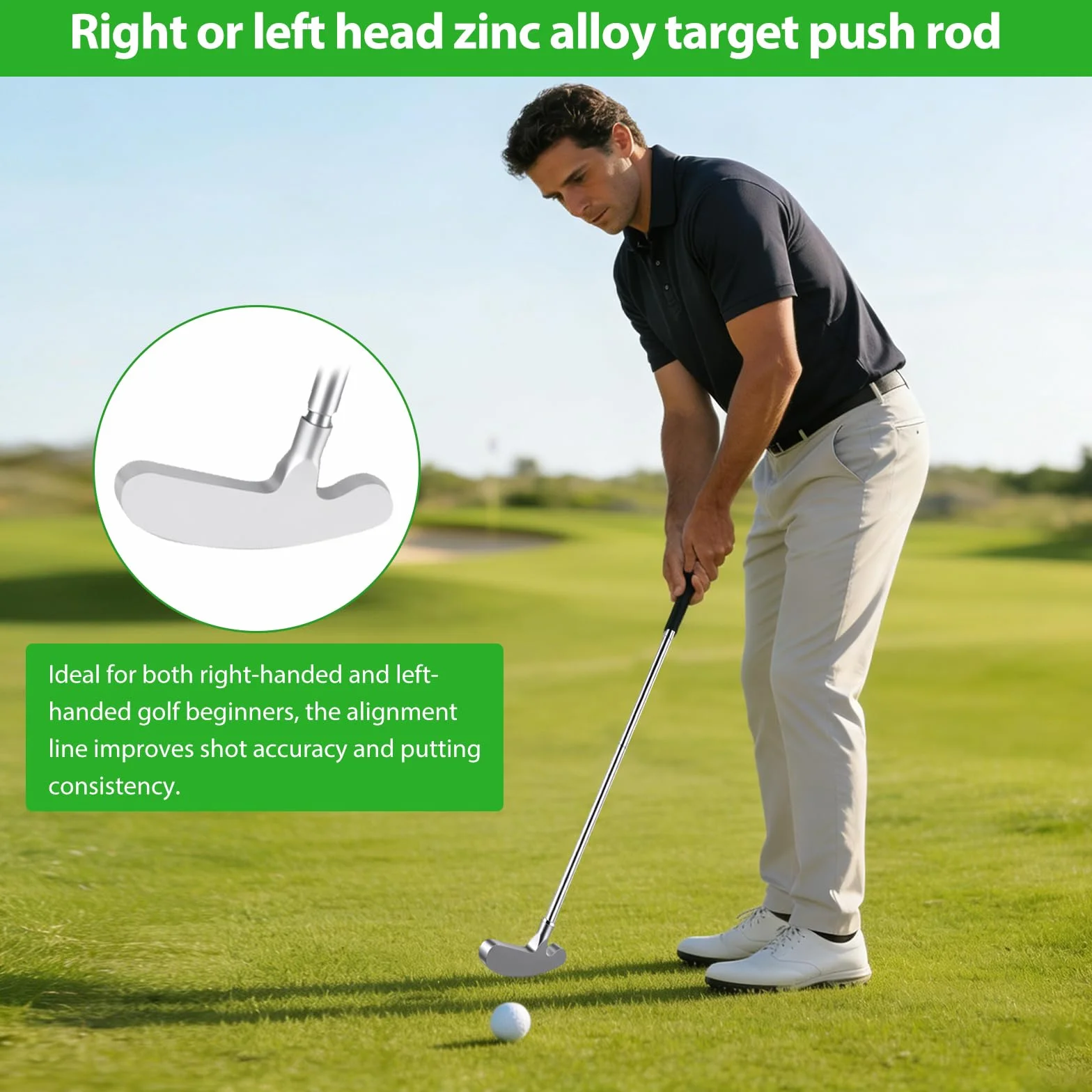 Juego de entrenamiento de swing de golf ajustable retráctil para interiores y exteriores regalo