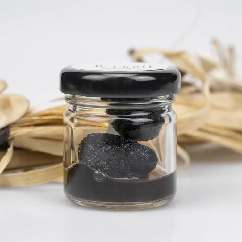 Trufa Negra en su Jugo (Tuber Melanosporum) - Trufas de Máxima Calidad Conservadas en su Jugo Natural - Sabor Intenso y Profundo 15gr