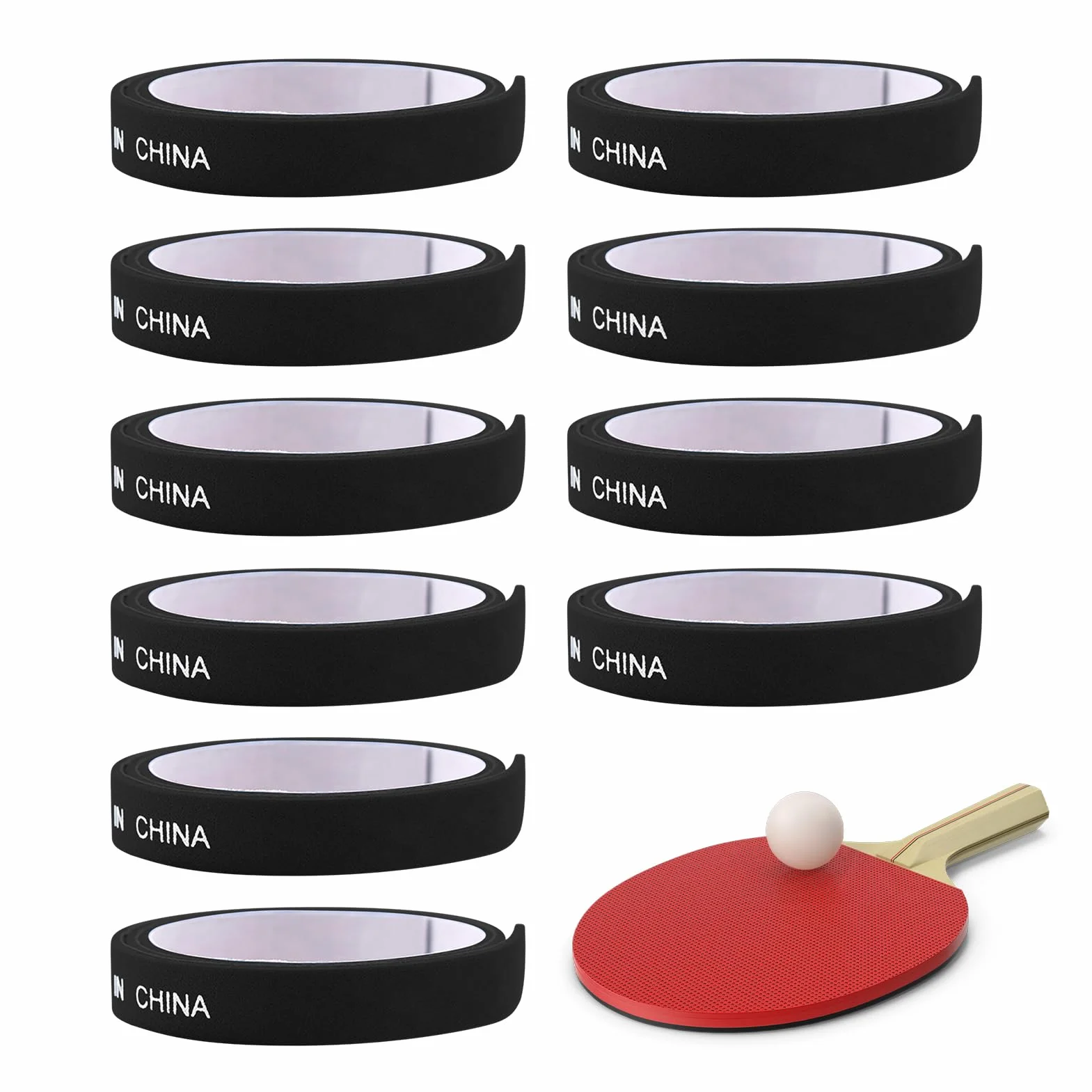 Cinta para Borde de Tenis de Mesa, Protección 10X para Paletas de Pong - Accesorios Deportivos Antichoque