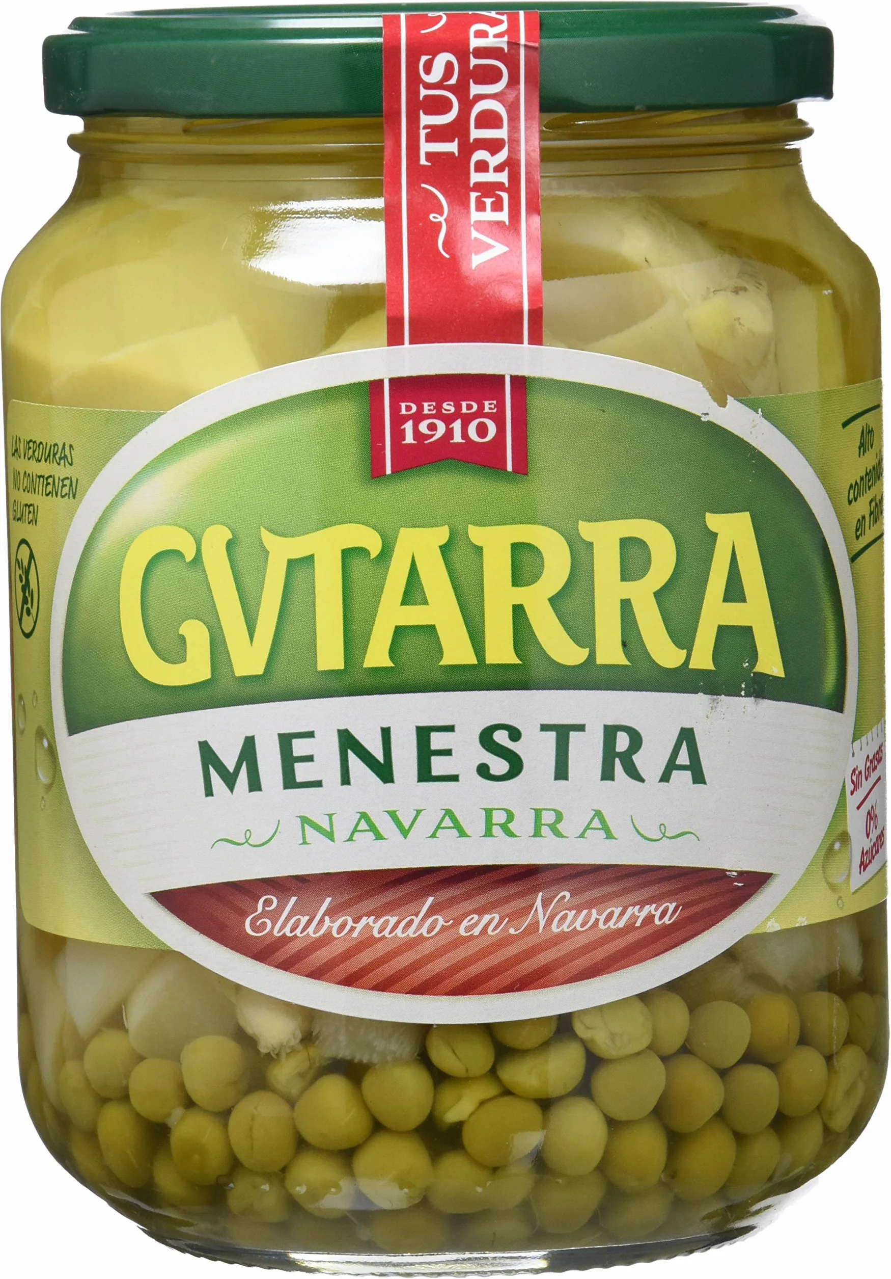 Gvtarra Menestra Navarra - Paquete de 6 x 425 Gramos, 2550 Gramos