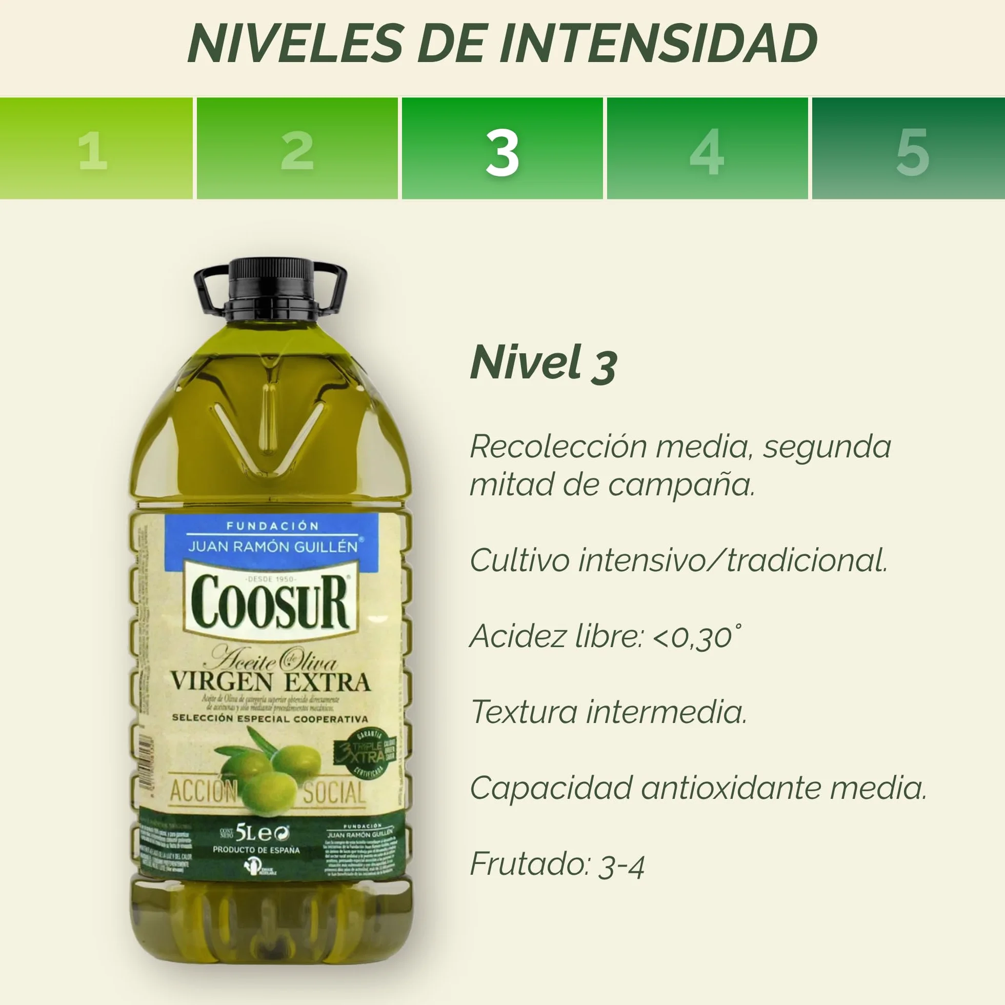 Aceite de Oliva Virgen Extra 5 Litros Garrafa PET Cooperativa