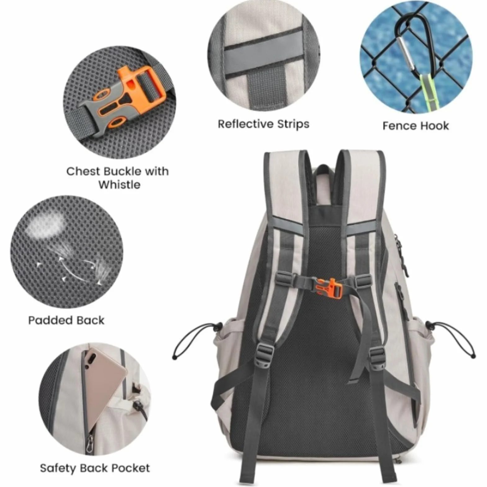 Raquetero Tenis Mochila Mujeres Hombres Bolsa Pickleball 4 Raquetas Compartimento Zapatos Impermeable