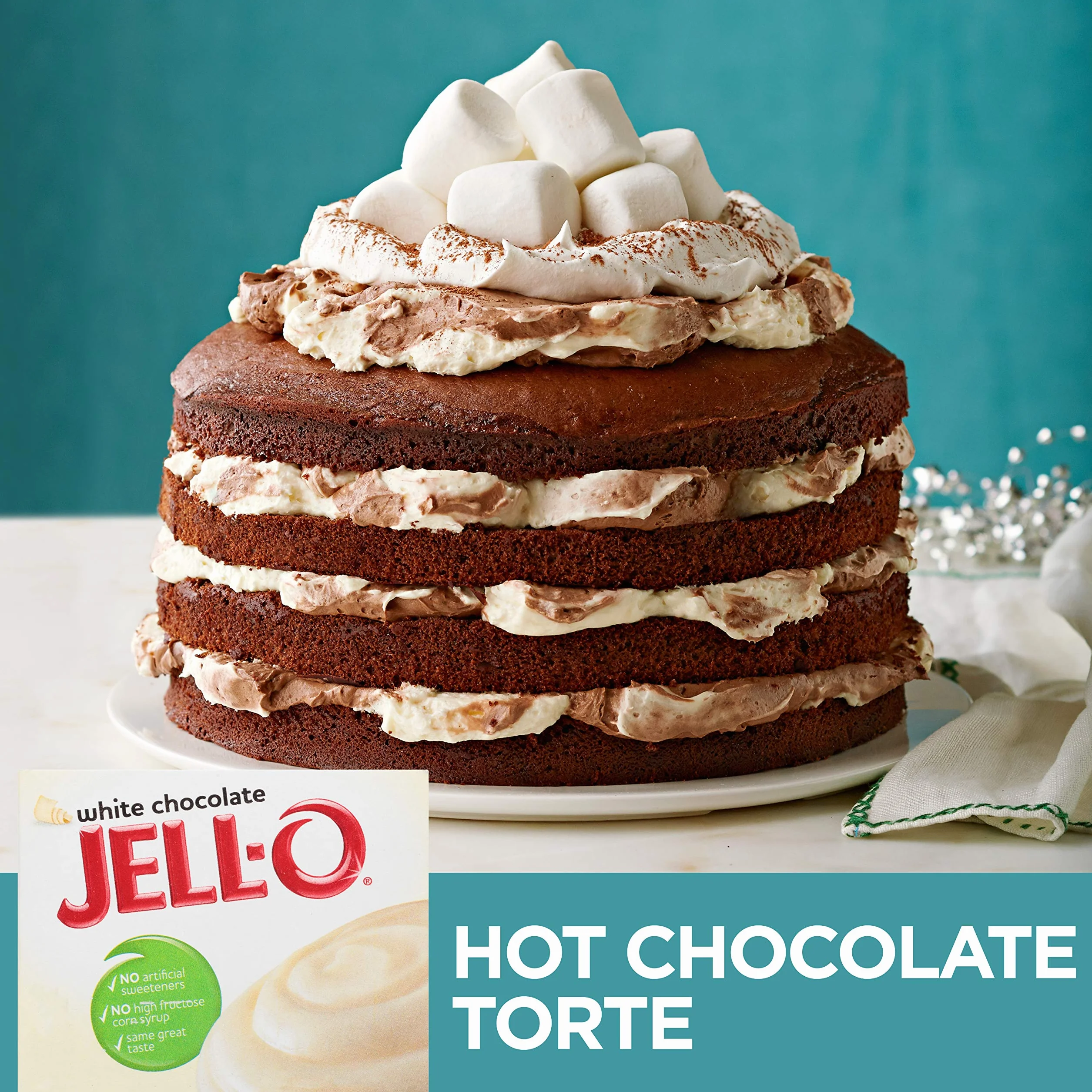 Jell-O Instant Pudding and Pie Filling White Chocolate 3.3-Ounce Pack of 6