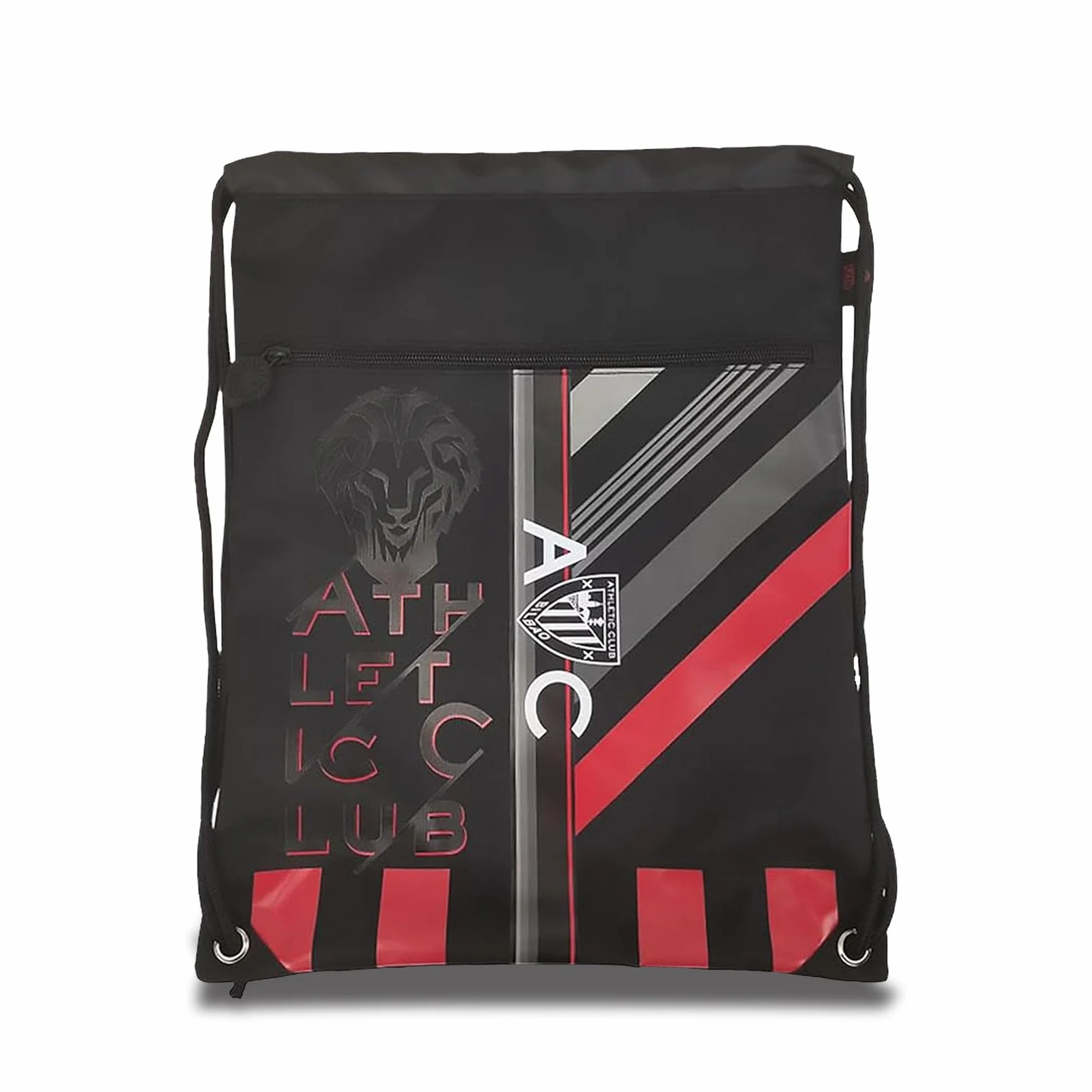CYPBRANDS Mochila Saco Bolsos Negro Oficial Fútbol Actividades extraescolares