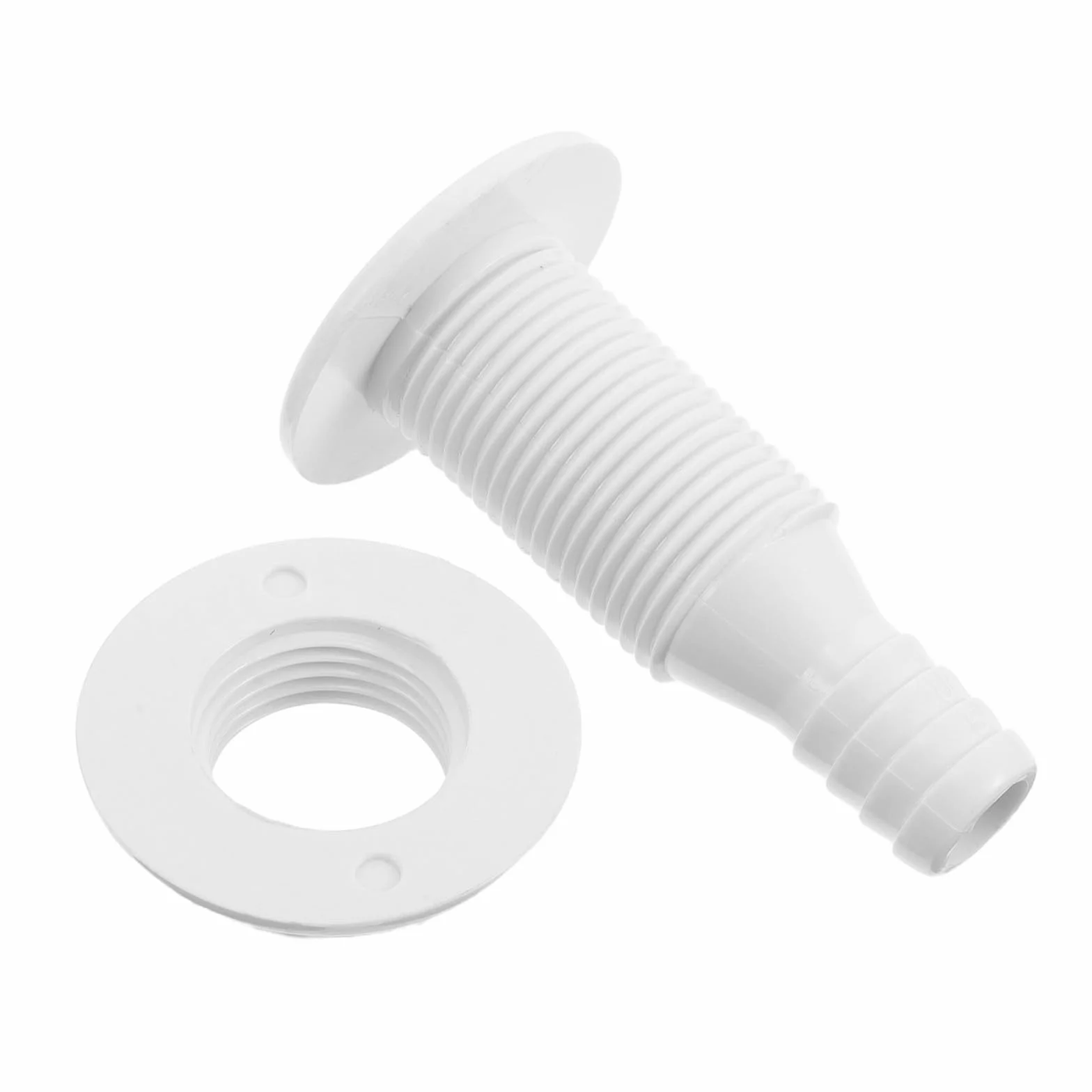 Alipis Salida de Drenaje de Plástico Marino 5/8 Pulgadas 16 MM para Barcos Accesorio de Paso de Casco Resistente a Rayos UV y Agua Salada