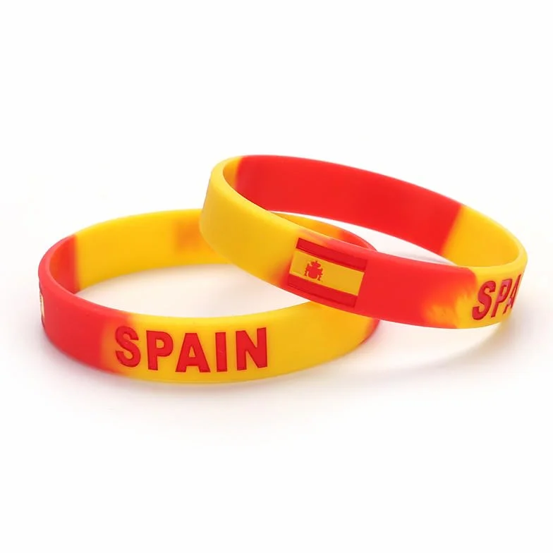 Pulseras de silicona Copa Europea, animación fútbol, recuerdo baloncesto voleibol