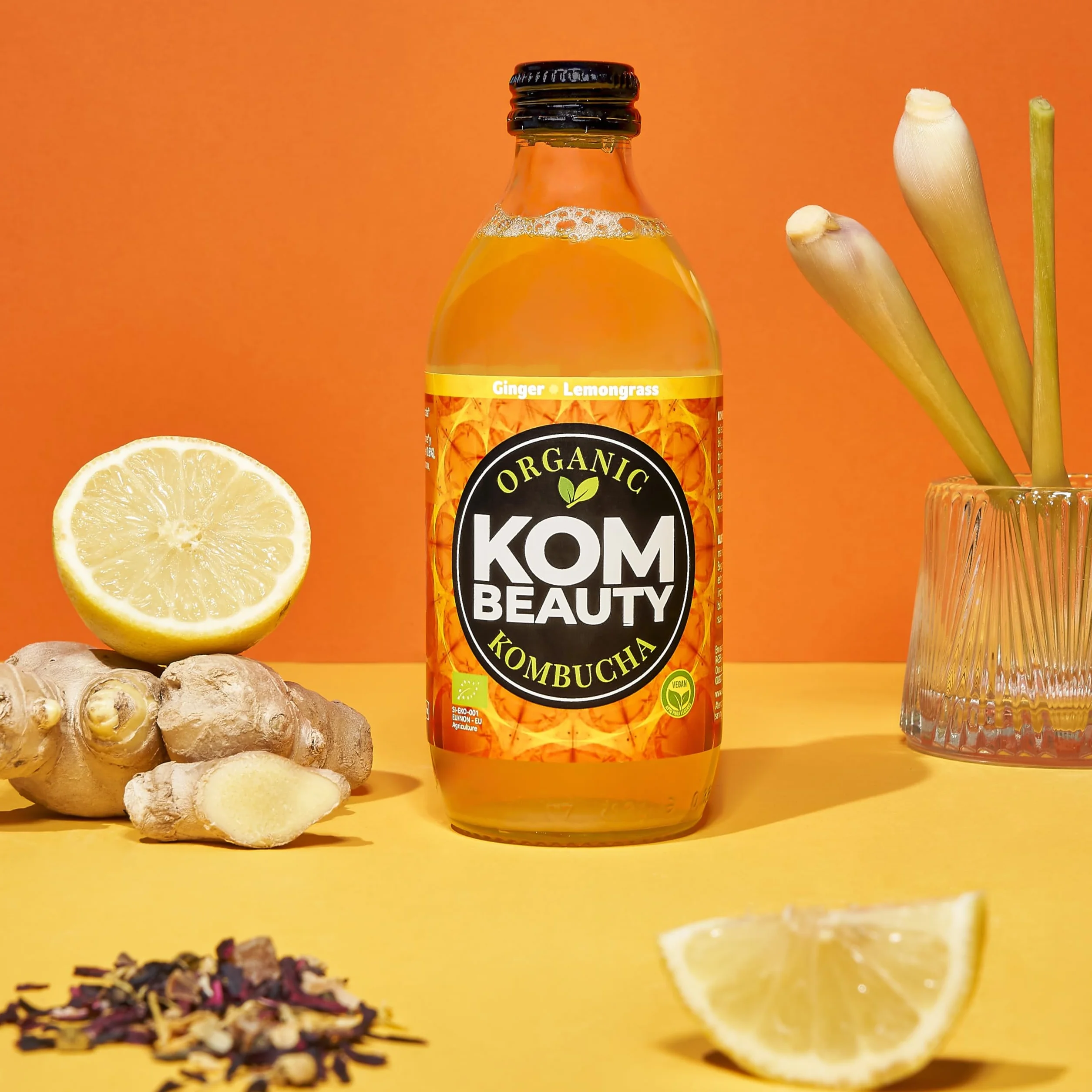 KOMBEAUTY - Bebida de kombucha, Pack de 12 Botellas de 33 cl. (Pack Mix)