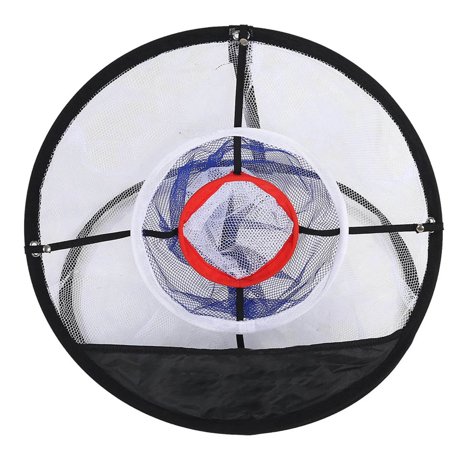 RiToEasysports Malla de Nailon Negro Plegable Golf Chipping Net con Balls Collector