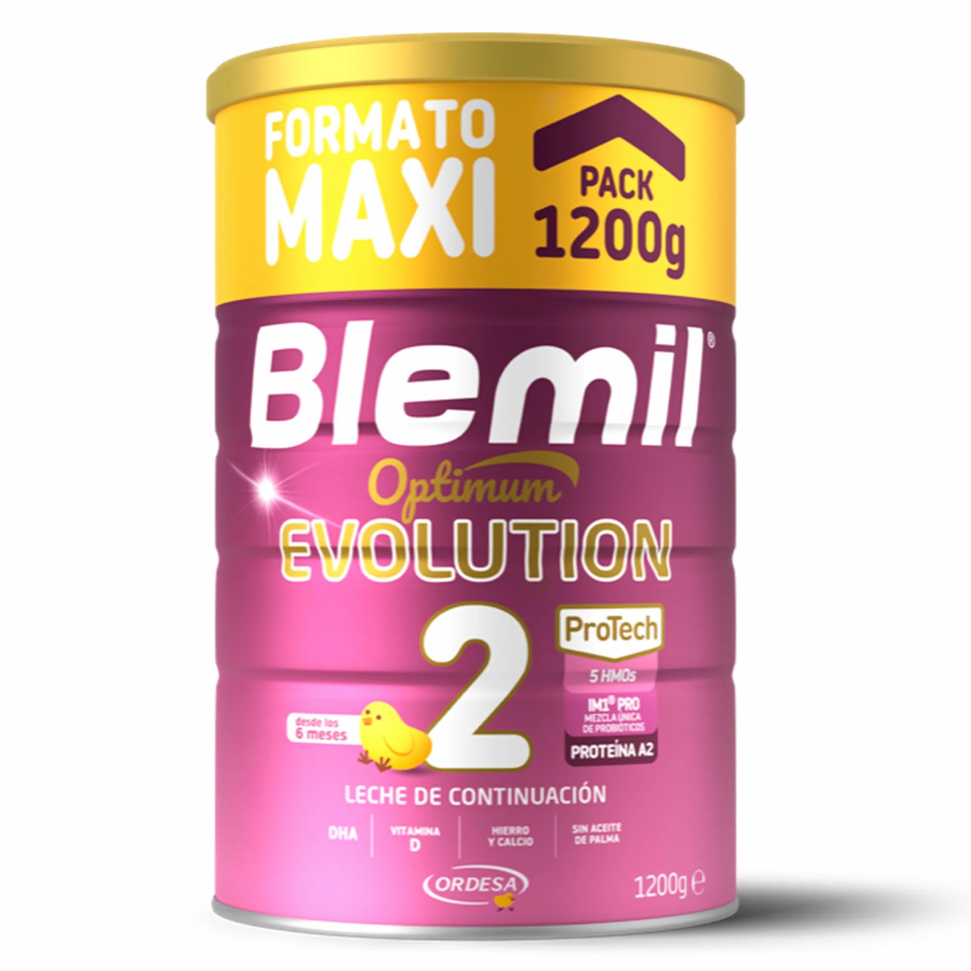 Blemil 2 Optimum Evolution 1200g Leche de Continuación en Polvo para Bebé Desde 6 Meses