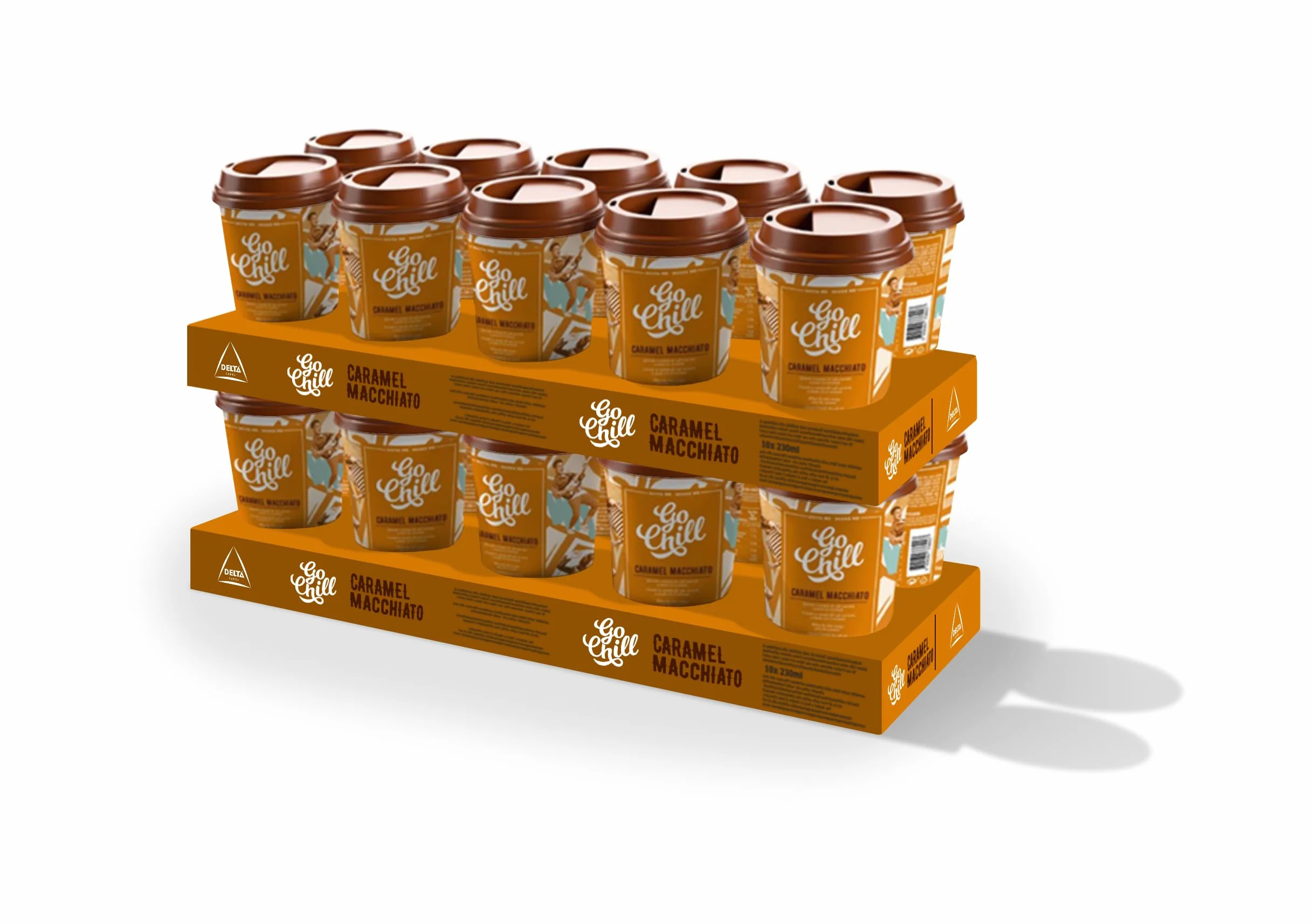 Go Chill Pack Caramelo Machiato - Café Listo Para Tomar - 20 unidades x 230 ml