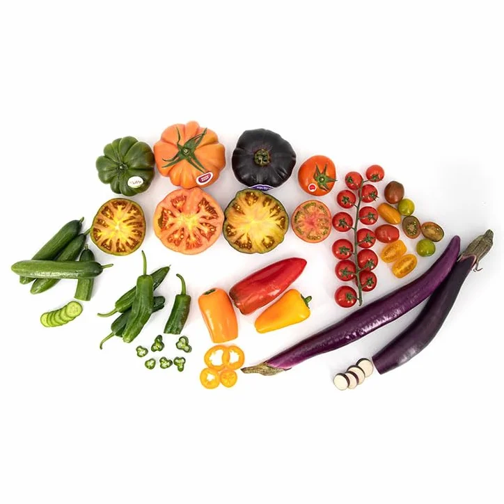 Selección de Verduras Gourmet 3 kg La Parcela, Origen España, Andalucía (Costa Tropical), Comprar Fruta y Verdura Fresca, De La Huerta A Tu Casa, Producto de Cooperativa Granada La Palma