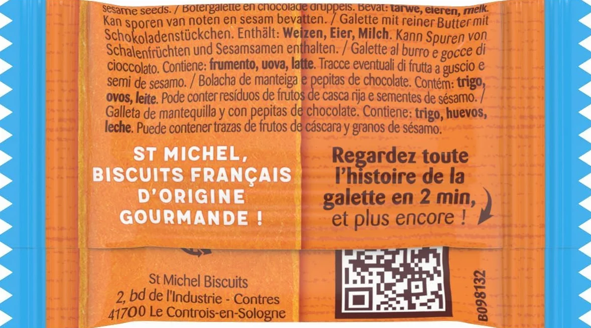 St Michel Pequeña Tortitas con Pepitas de chocolate 400 x 3,5 g 1,4 kg