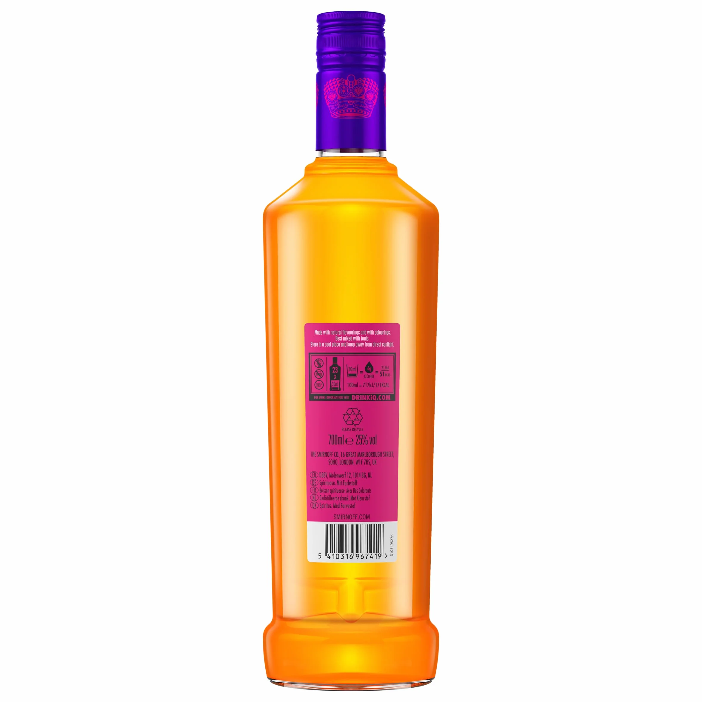 Smirnoff Vodka MANGO & PASSIONFRUIT TWIST Spirit Drink 25% Vol. 0,7l