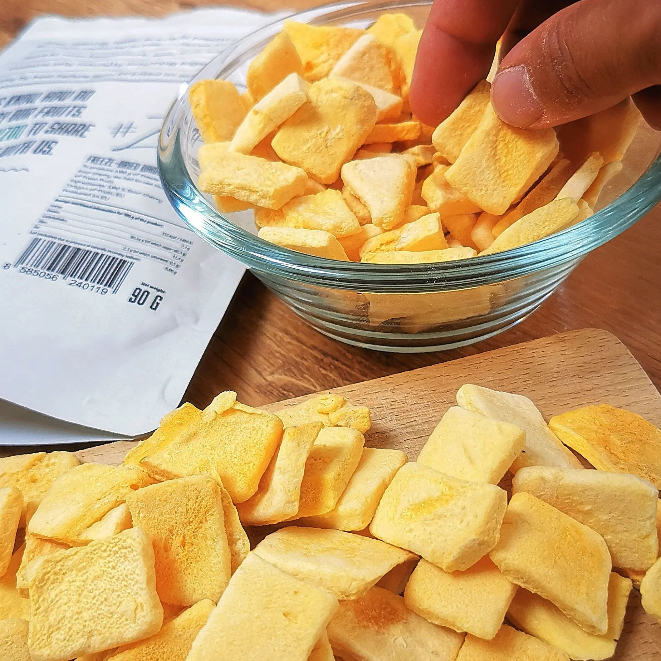Mango Deshidratado | Liofilizado Mango Fruta Raw Natural Freeze Dried Fruit | Fruta Deshidratada Sin Azucar | Gefriergetrocknete Mango Fruta Liofilizada | Pure Dried Mango Snack ZingyZoo (100g)