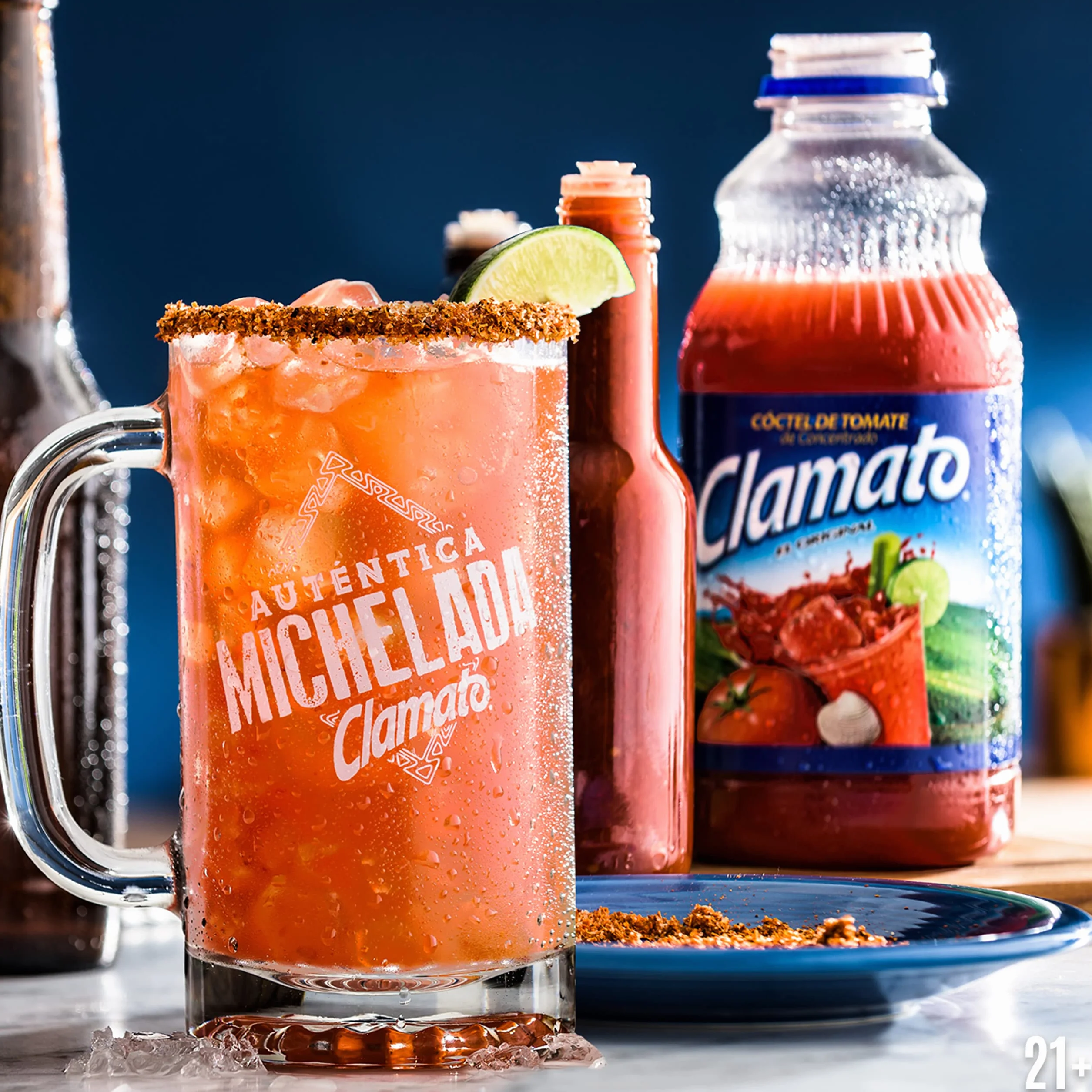 Clamato Jugo de Tomate Mezcla para Cócteles Micheladas Bebida Mexicana Pack de 8 botellas de 1,89 litros