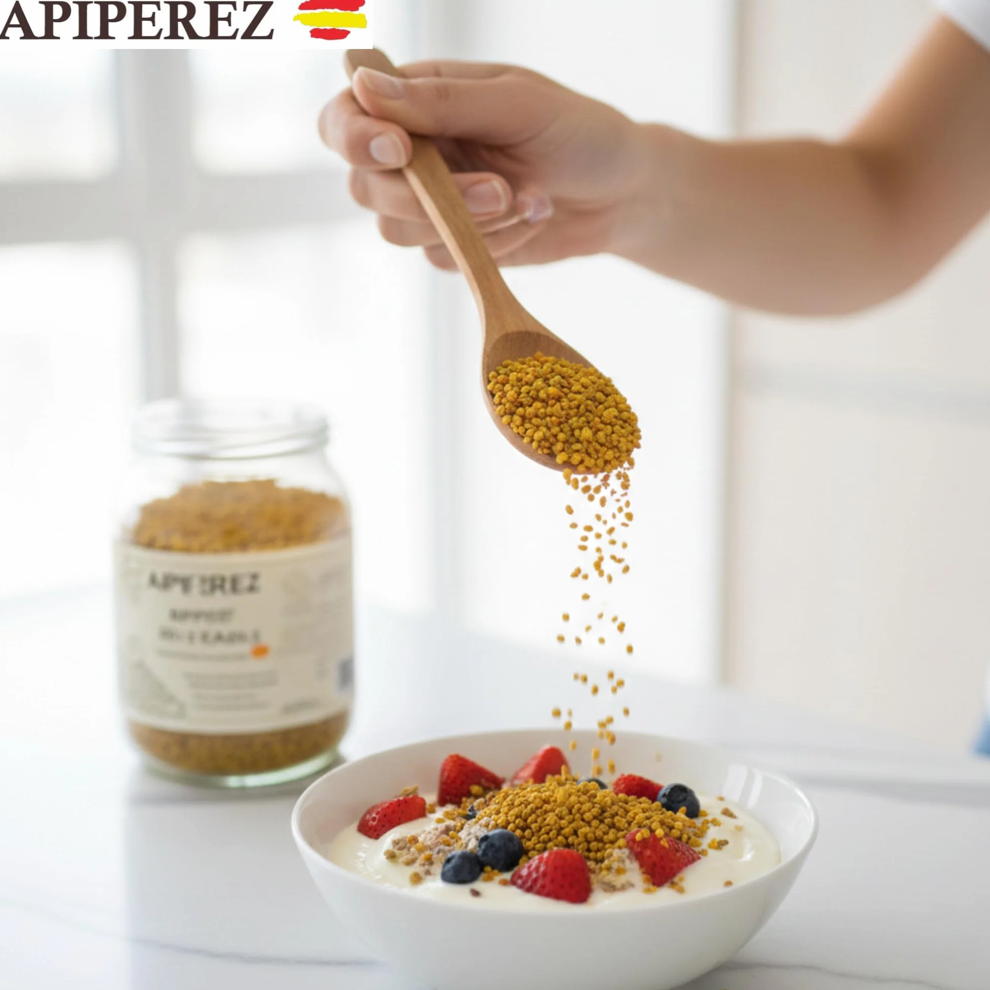 APIPEREZ Polen de Abeja 250 g – Superalimento Natural, Energético y Rico en Proteínas – Mejora Sistema Inmunitario y Rendimiento Físico
